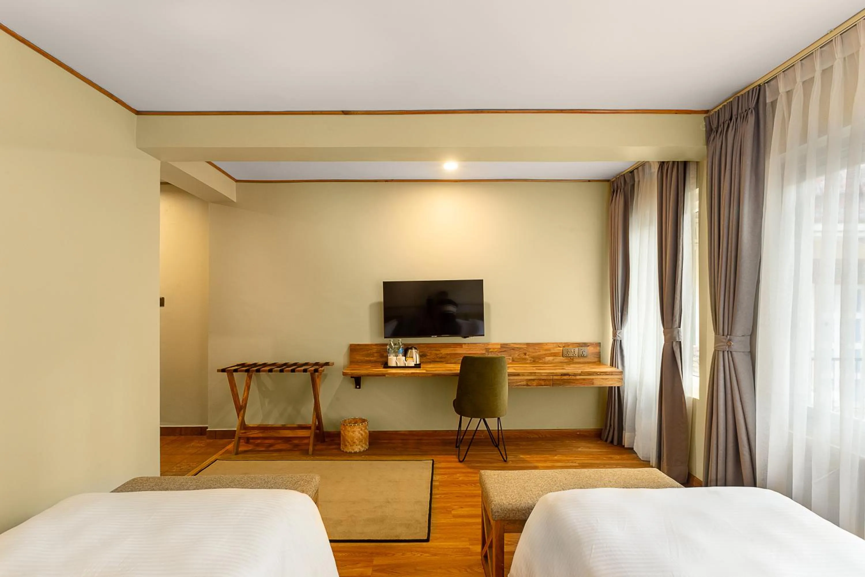 Bed in Nova Tara Hotel Kathmandu