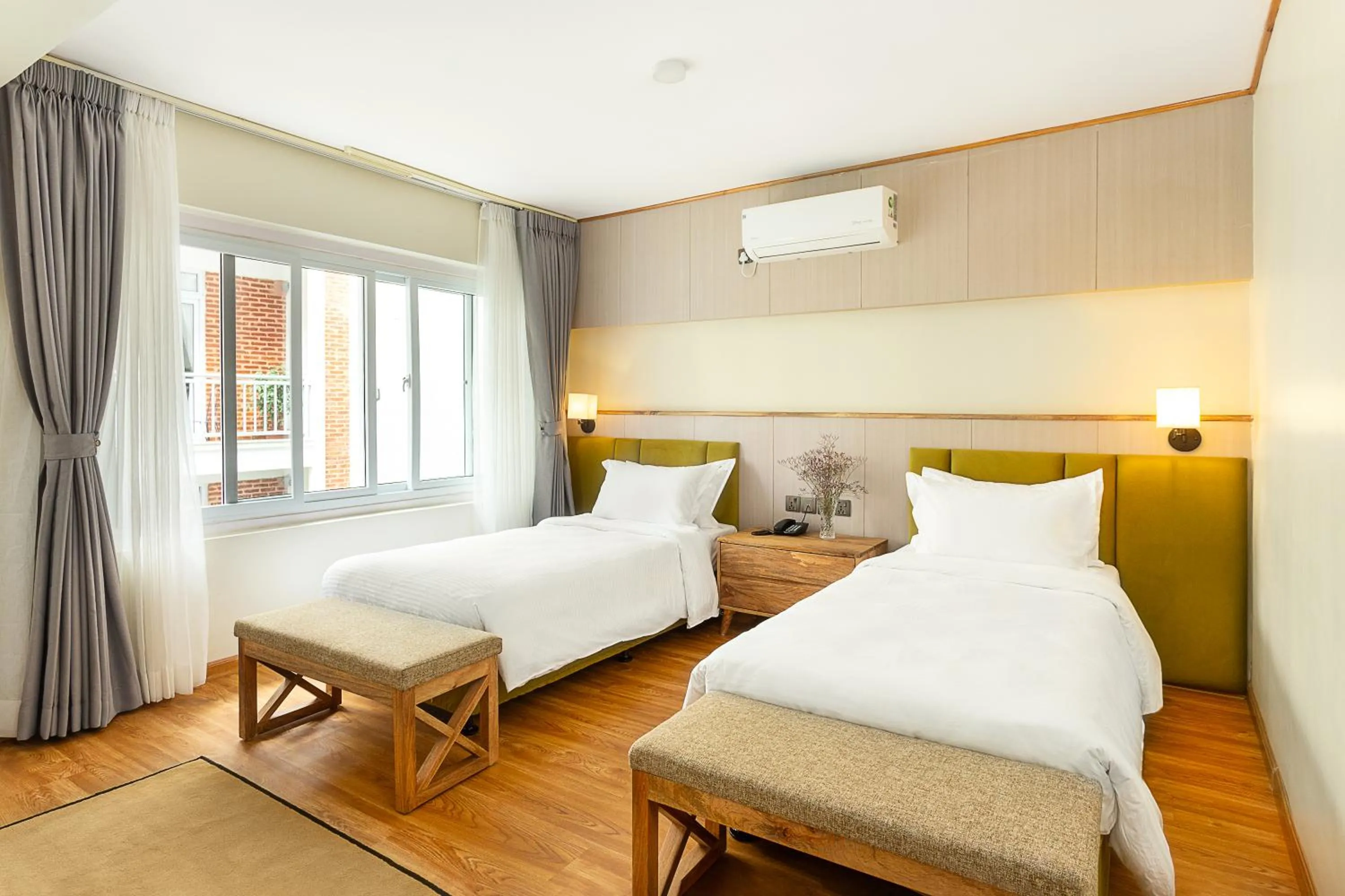 Bed in Nova Tara Hotel Kathmandu