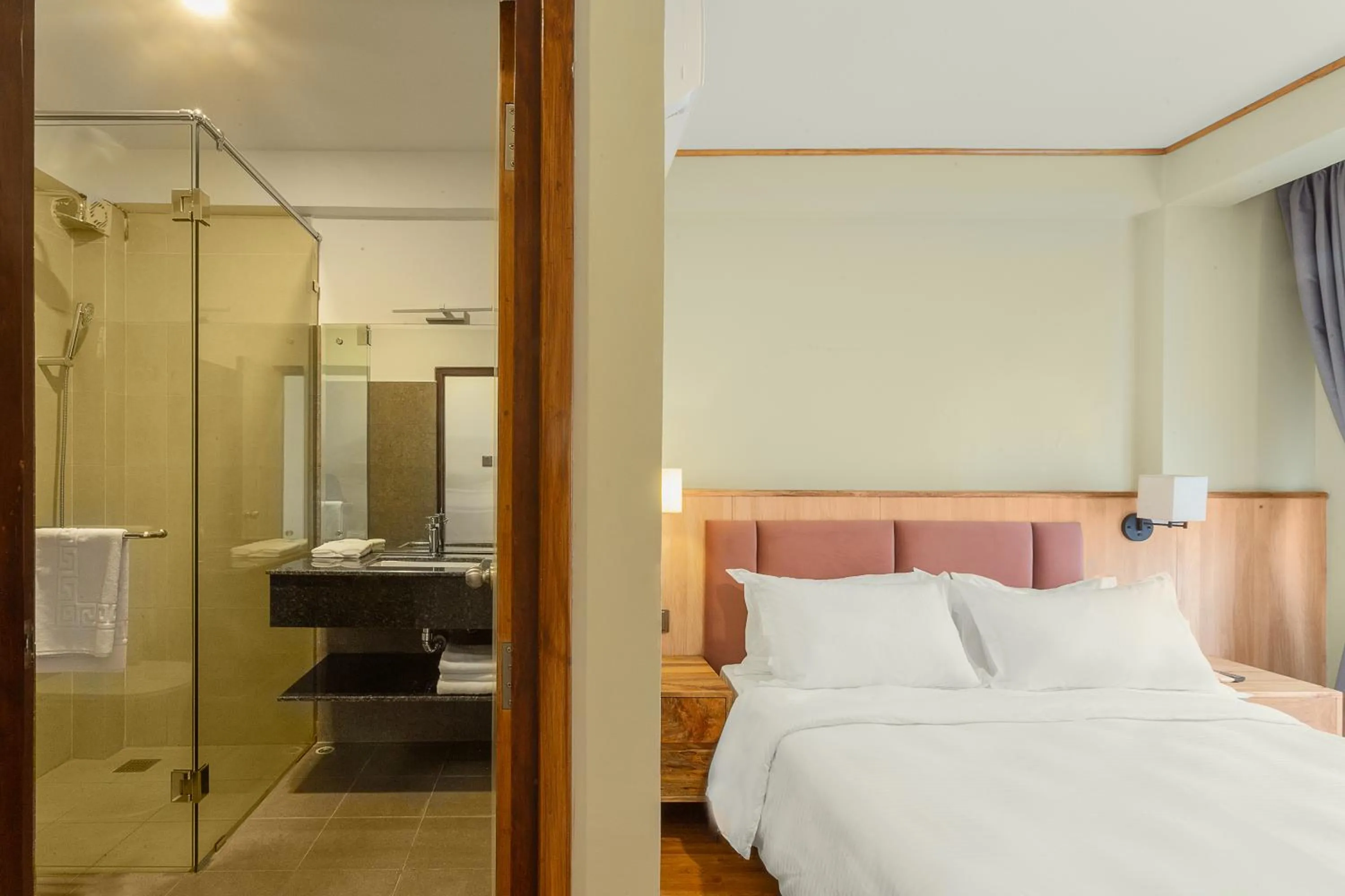 Toilet, Bed in Nova Tara Hotel Kathmandu