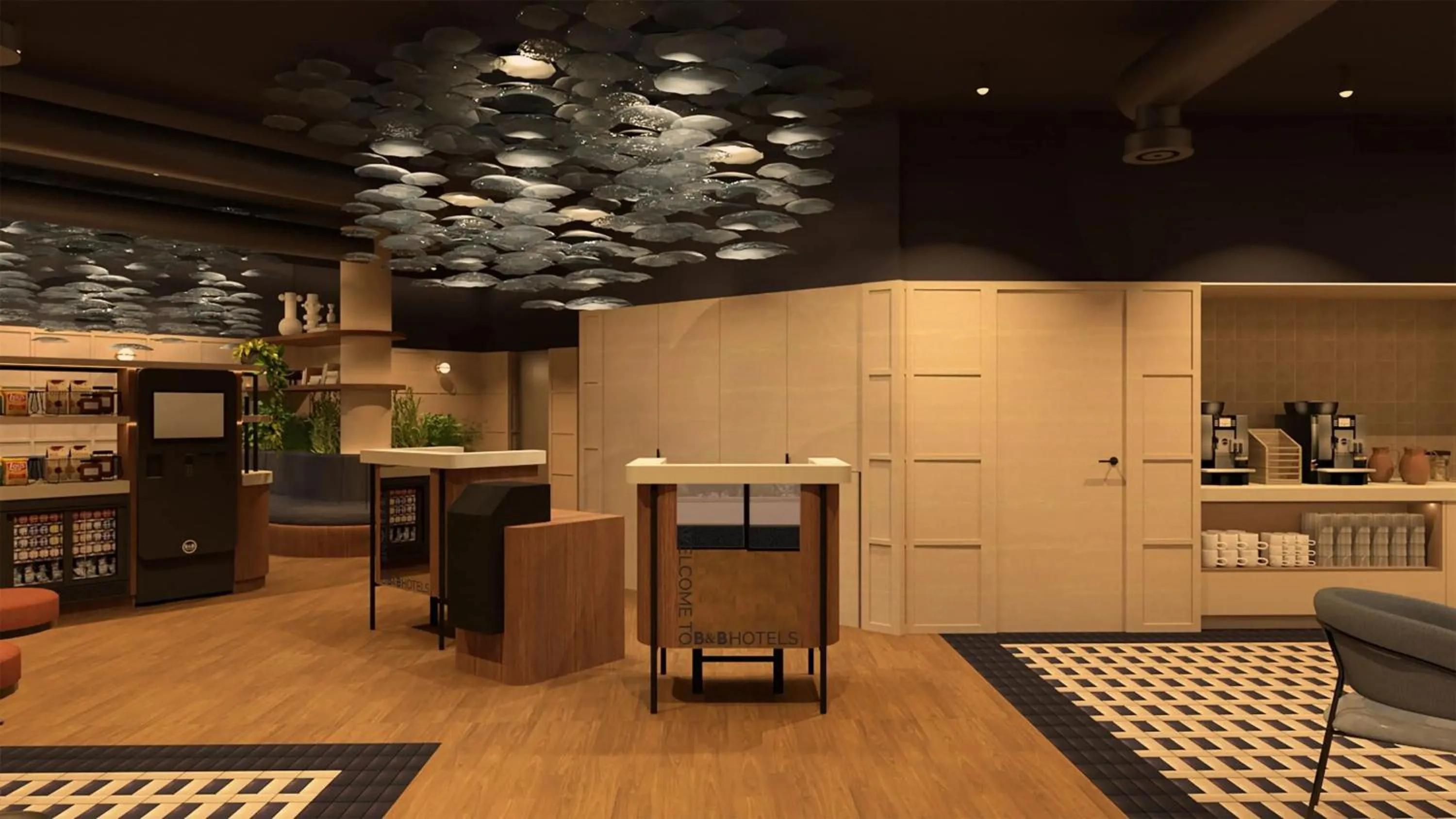 Lobby or reception in B&B HOTEL Alicante Aeropuerto