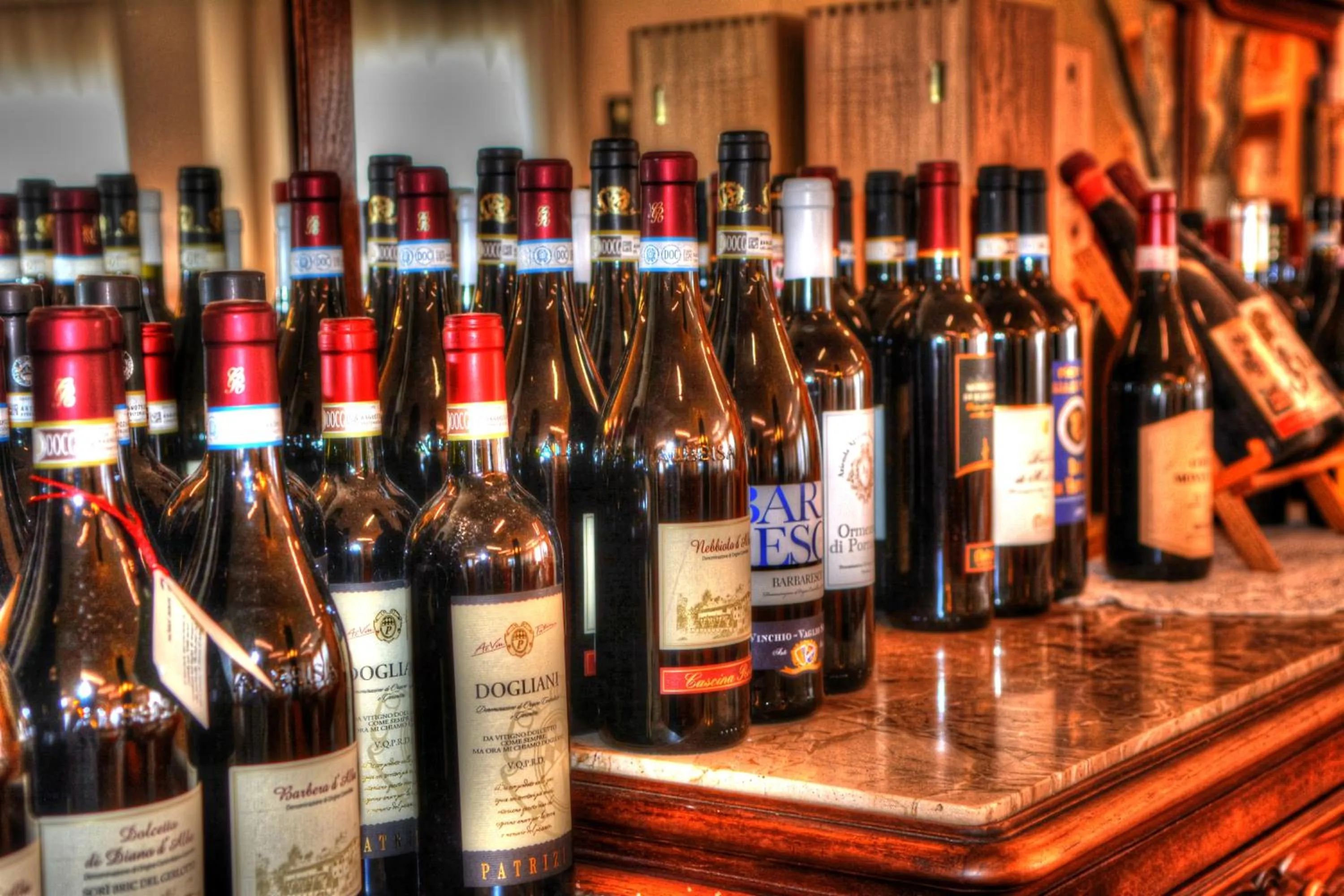 Alcoholic drinks in Hotel Olympic