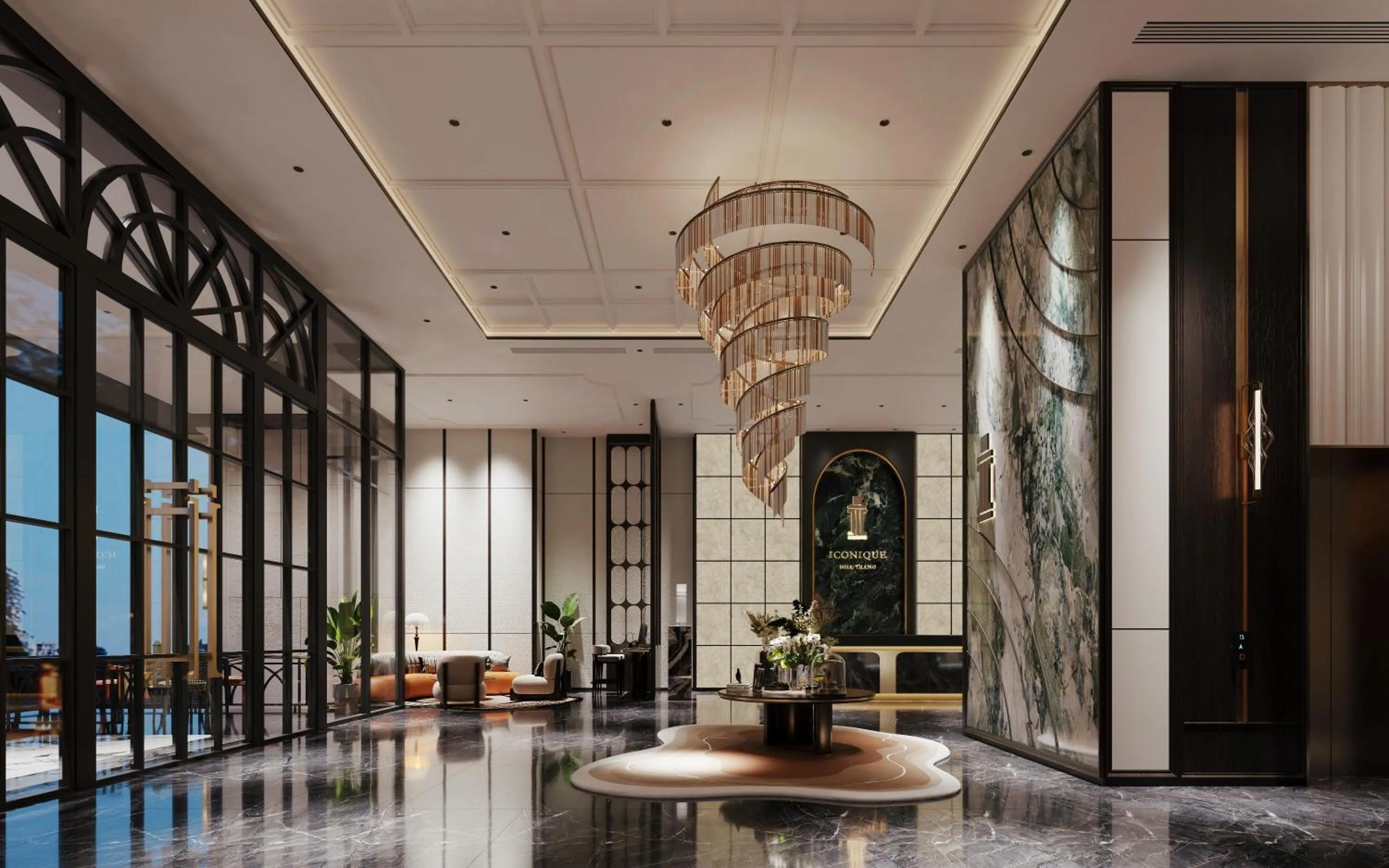 Lobby or reception in Iconique Hotel Nha Trang