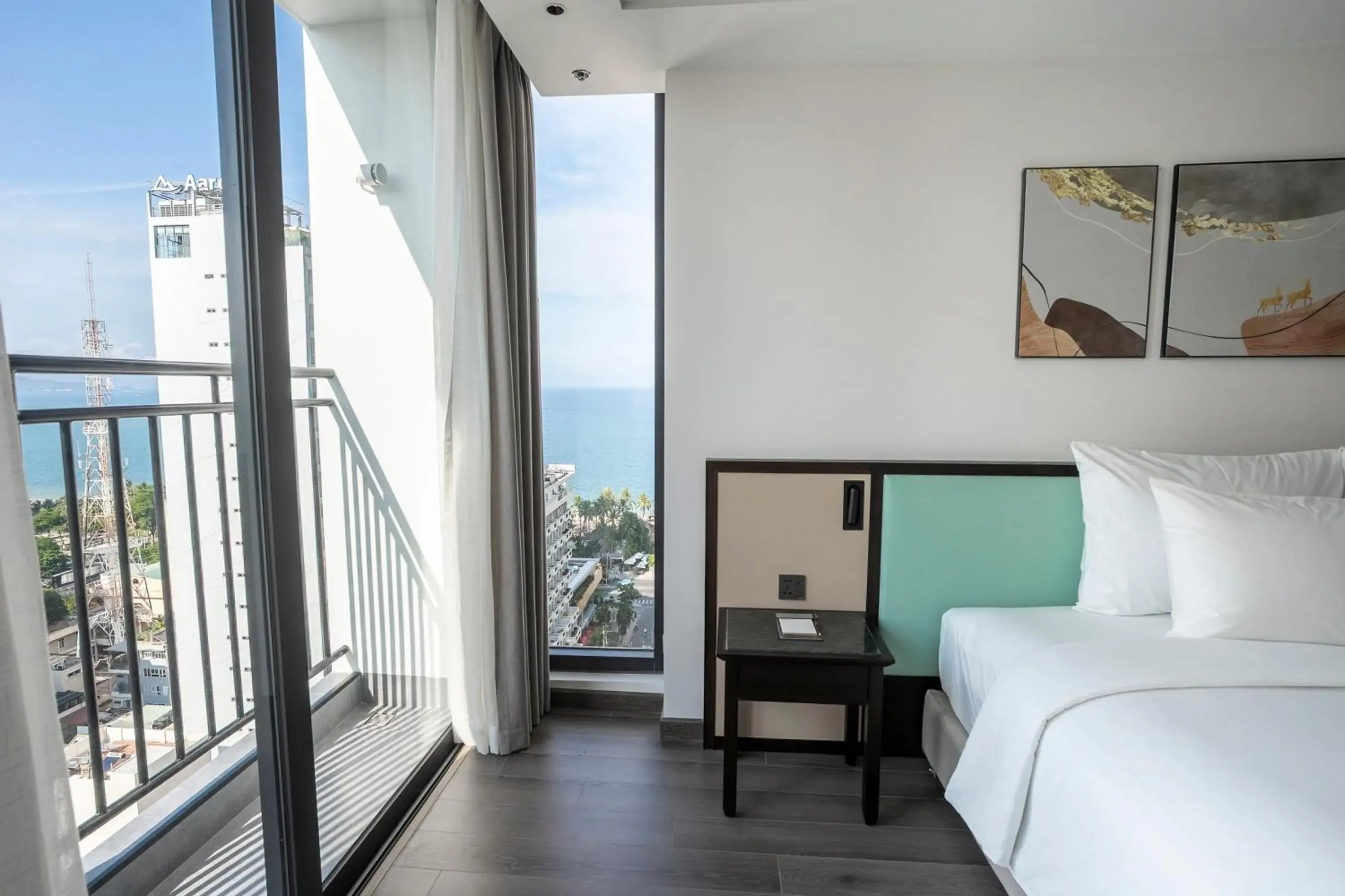 View (from property/room), Bed in Iconique Hotel Nha Trang View (from property/room), Bed in Iconique Hotel Nha Trang