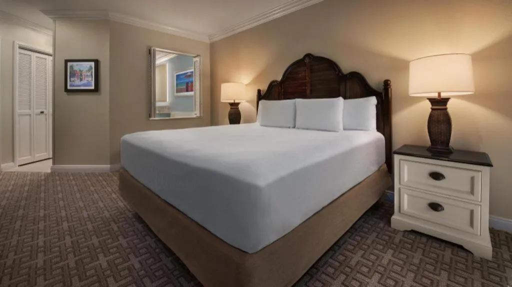 Bed in Disney's Old Key West Resort