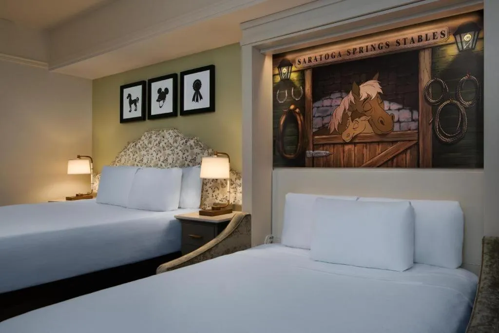 Bed in Disney's Saratoga Springs Resort & Spa