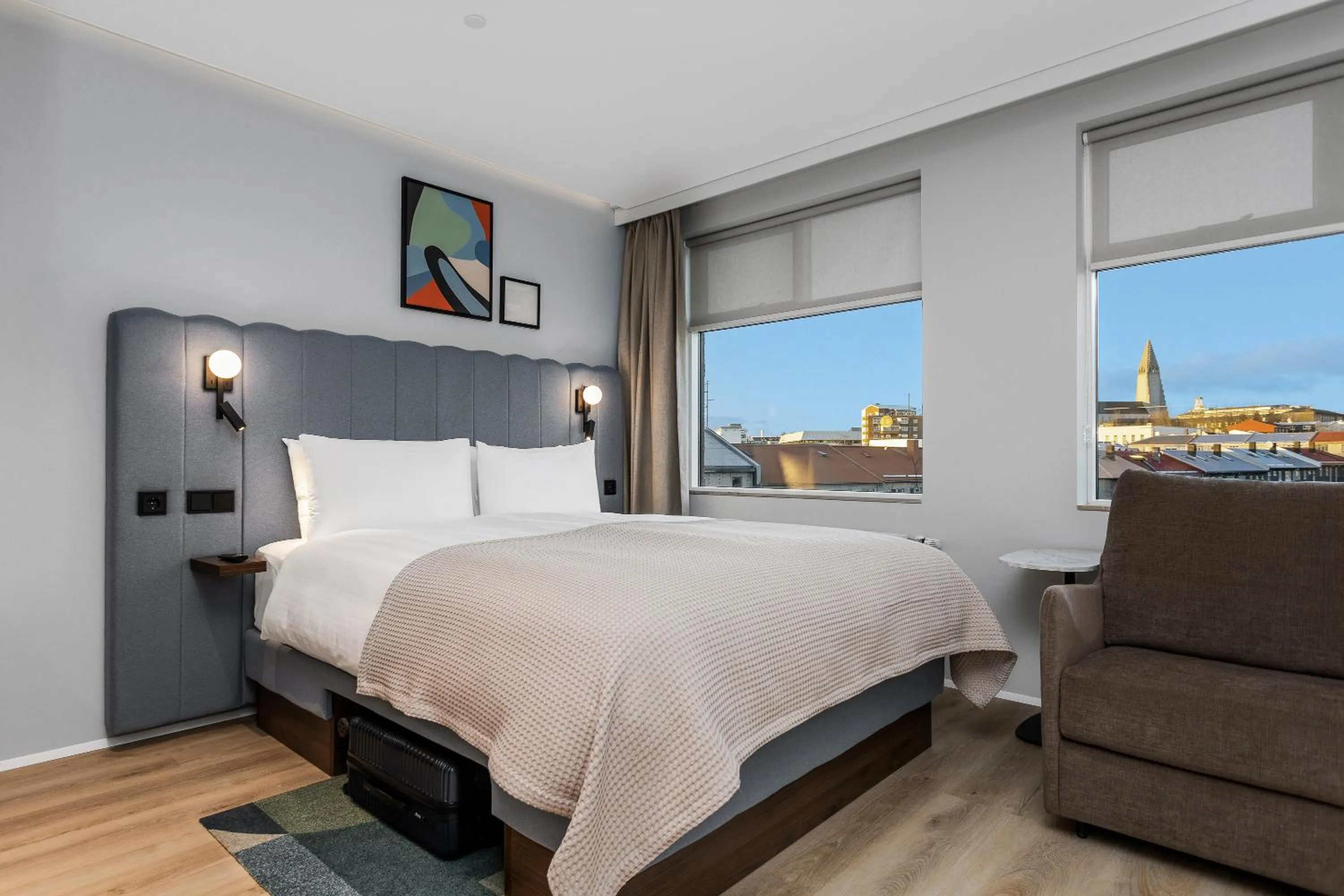 Bed in Candlewood Suites Reykjavik by IHG