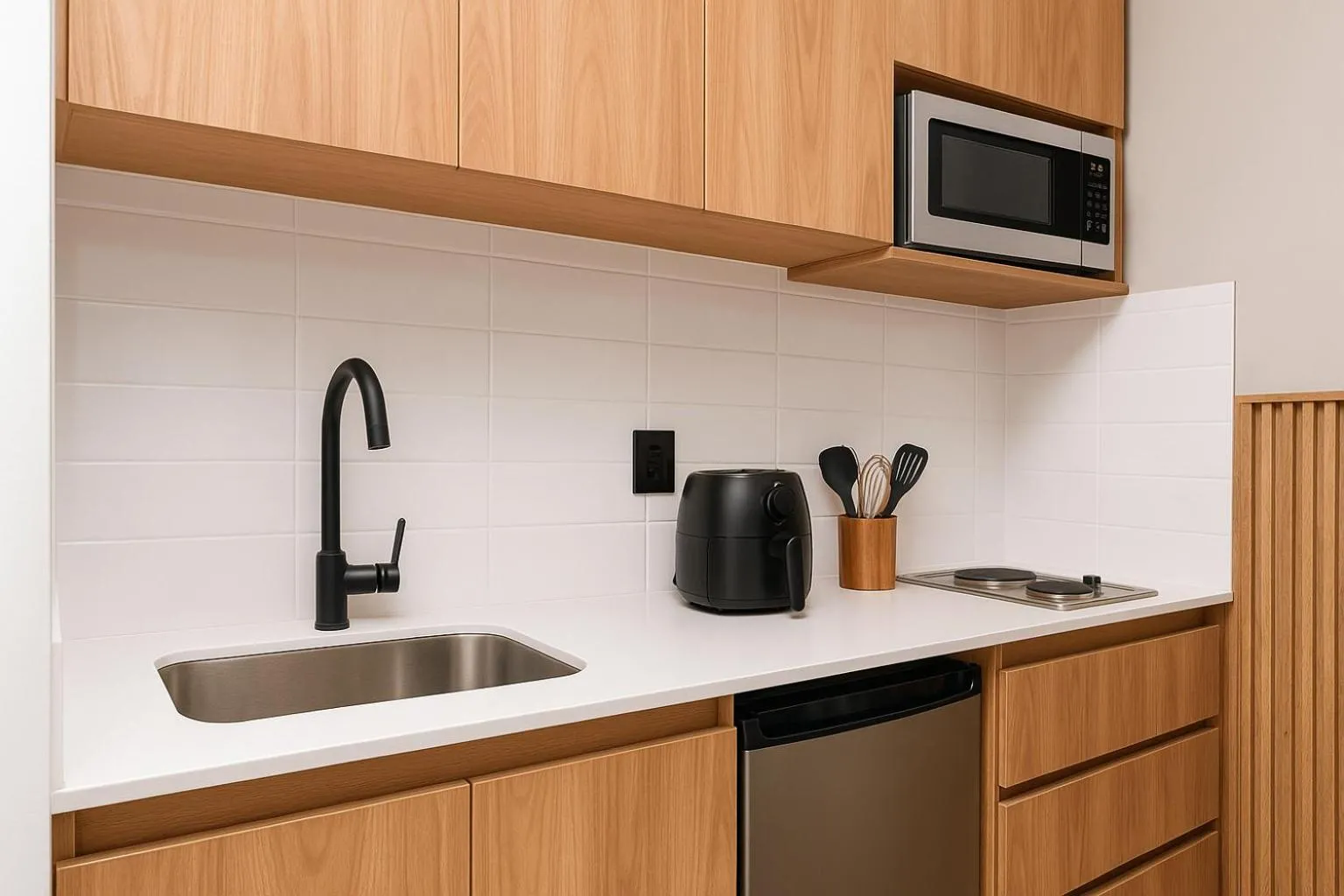 Kitchen or kitchenette in Metropolitan Living Medellín by HOUSY