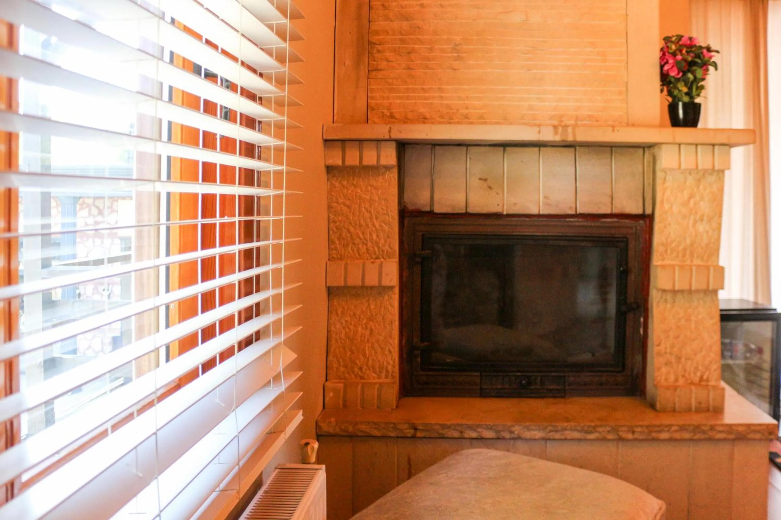 fireplace in Mints Hotel Ağva