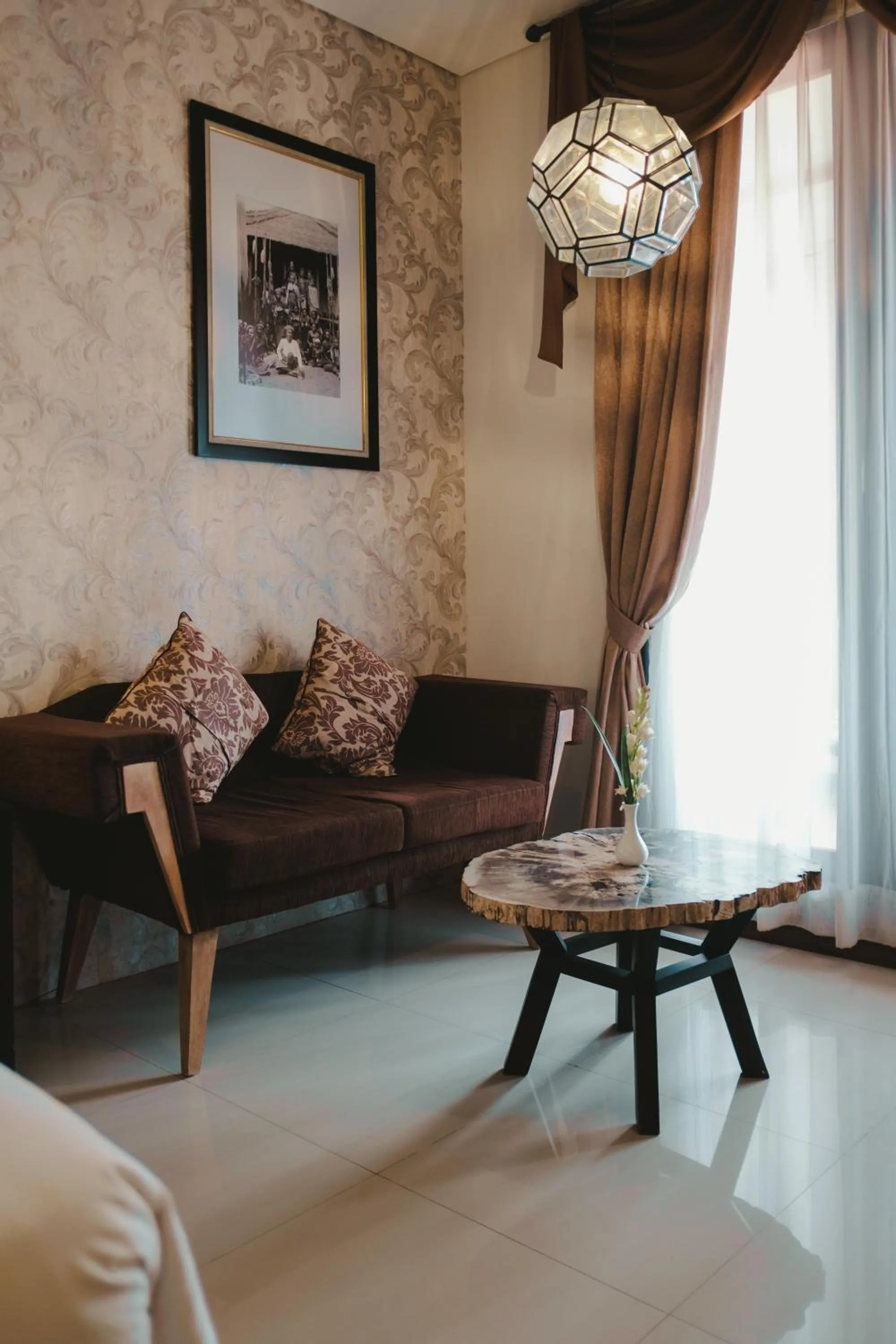 Seating area in The Visala Boutique Suites Seminyak