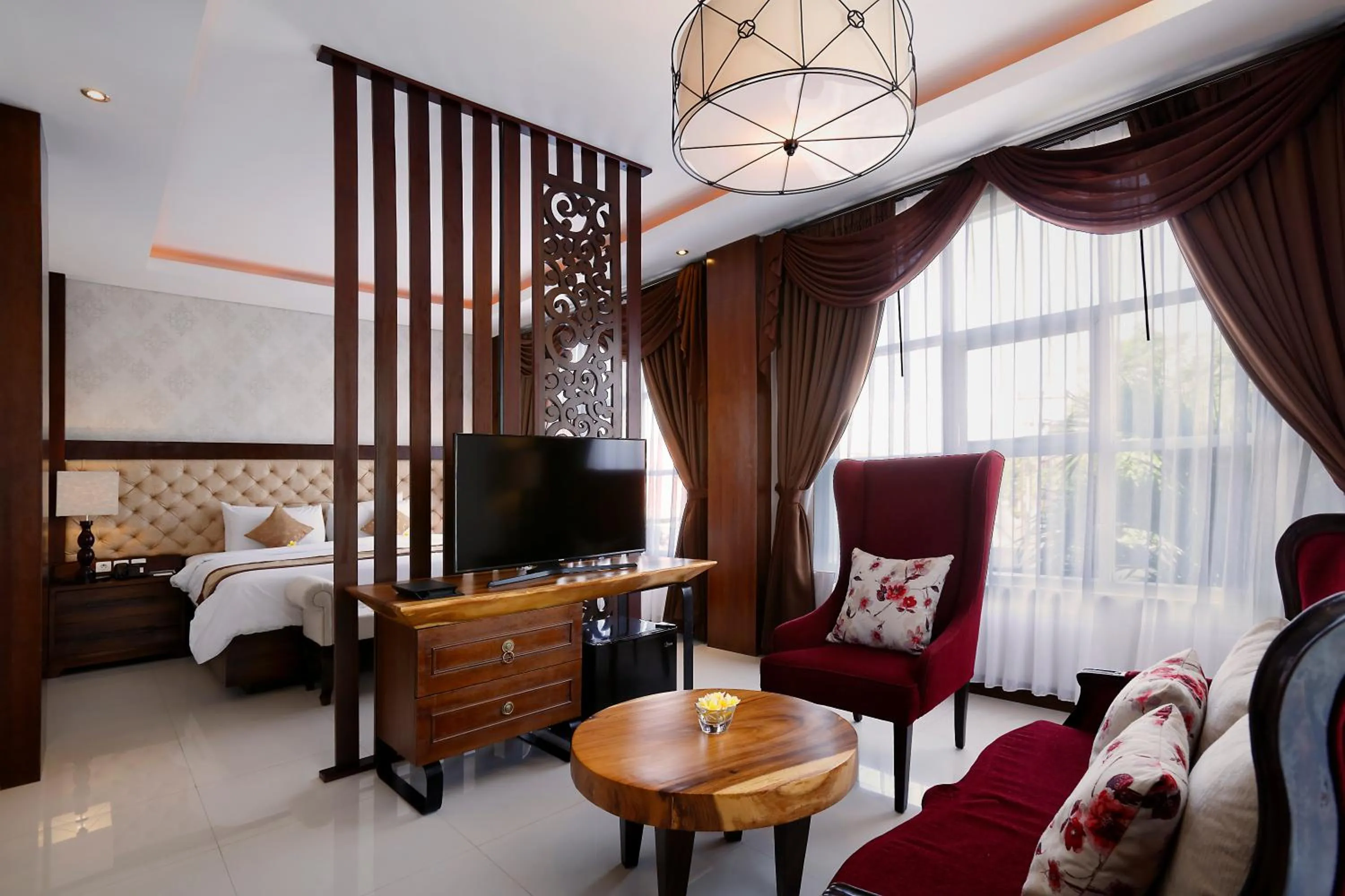 Living room, Bed in The Visala Boutique Suites Seminyak