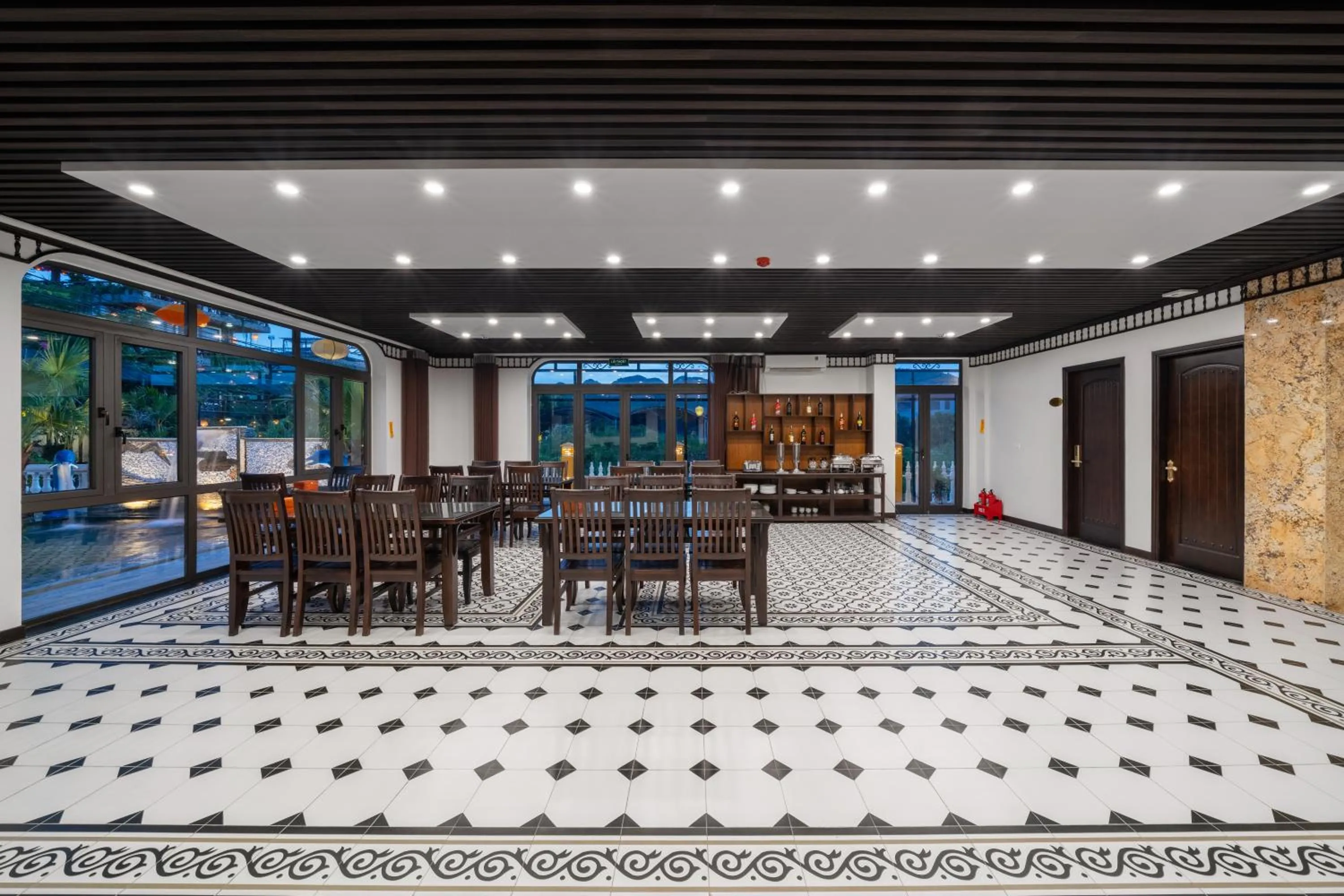 Seating area in Tam Coc Babylon Hotel