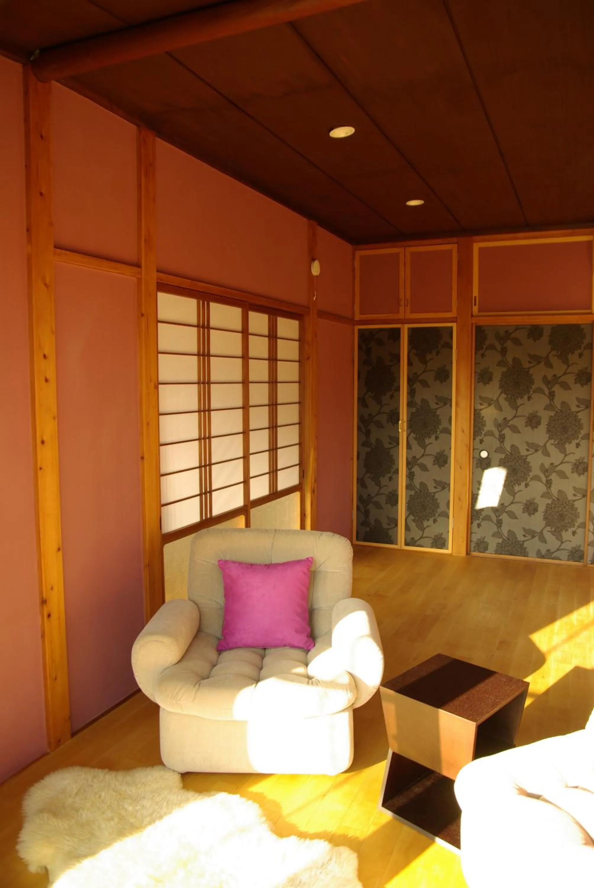 Seating area in Den House