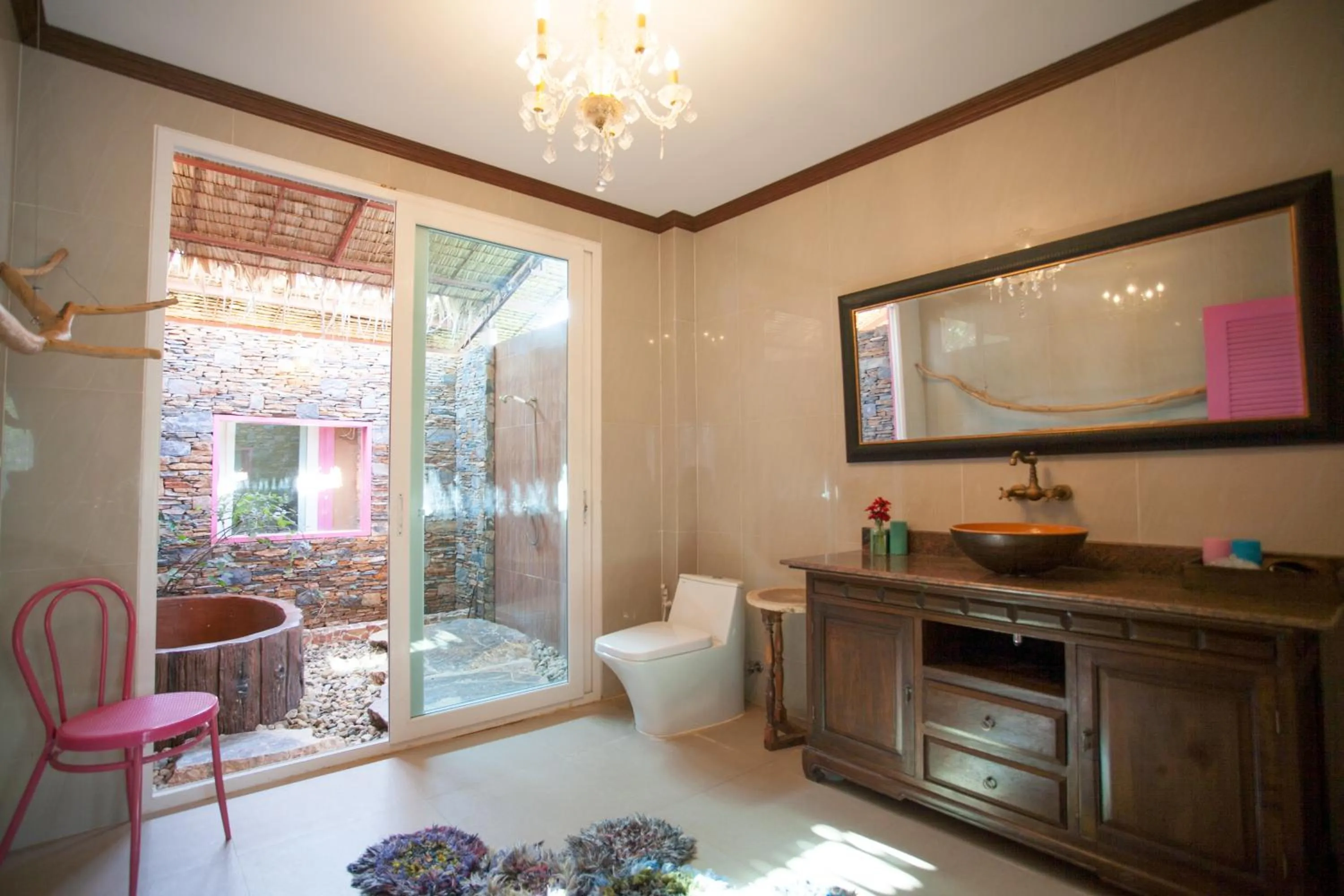 Bathroom in River Kwai Kiri Resort