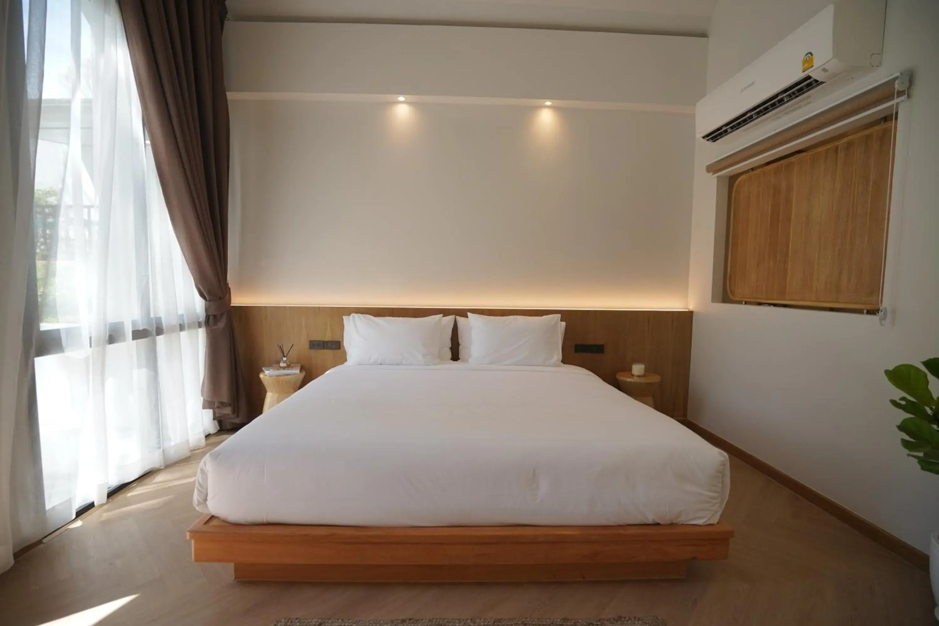 Bed in River Kwai Kiri Resort Bed in River Kwai Kiri Resort