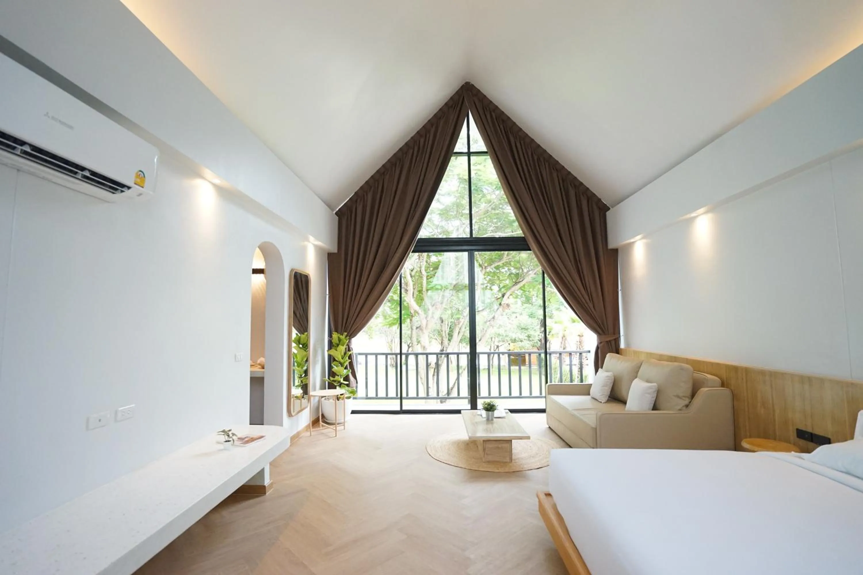 Bed in River Kwai Kiri Resort