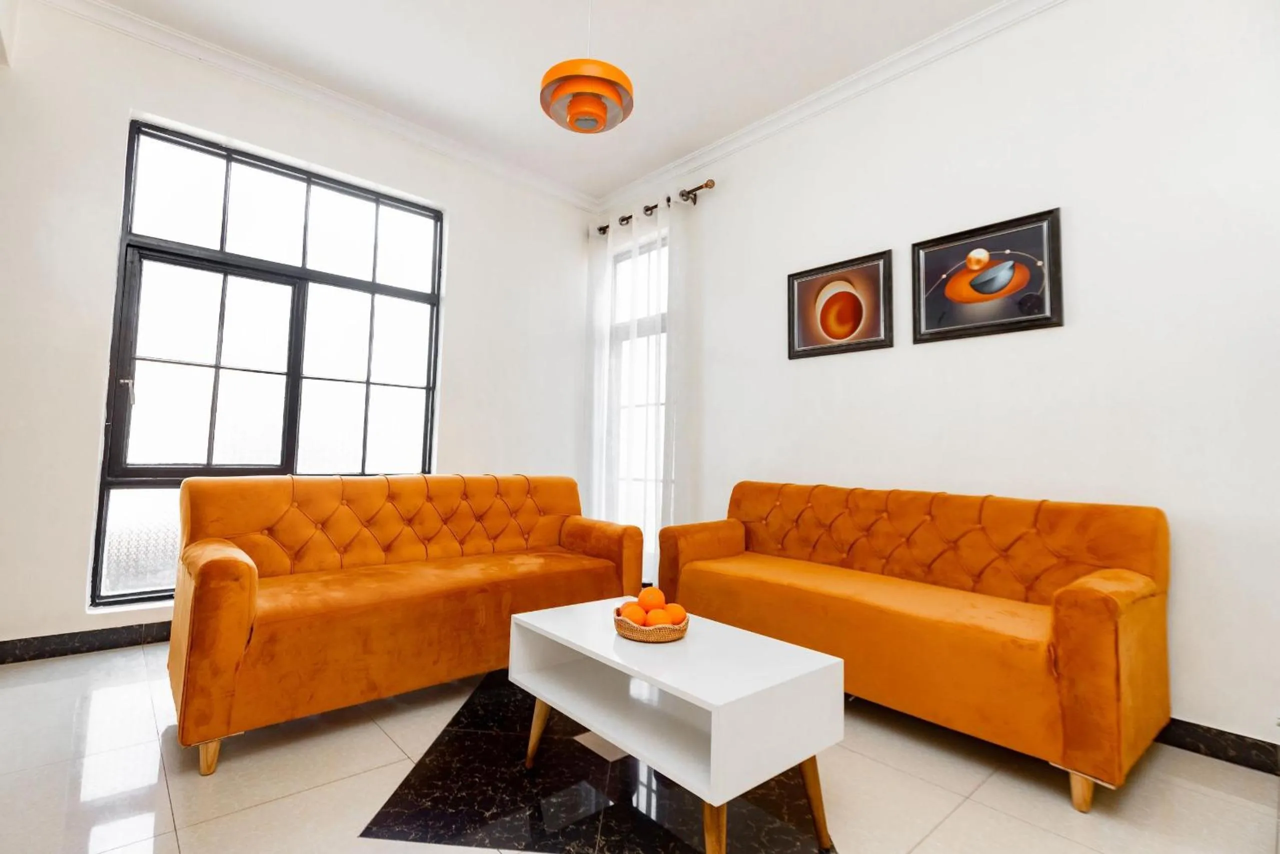 Living room in kigali Pillar House inn
