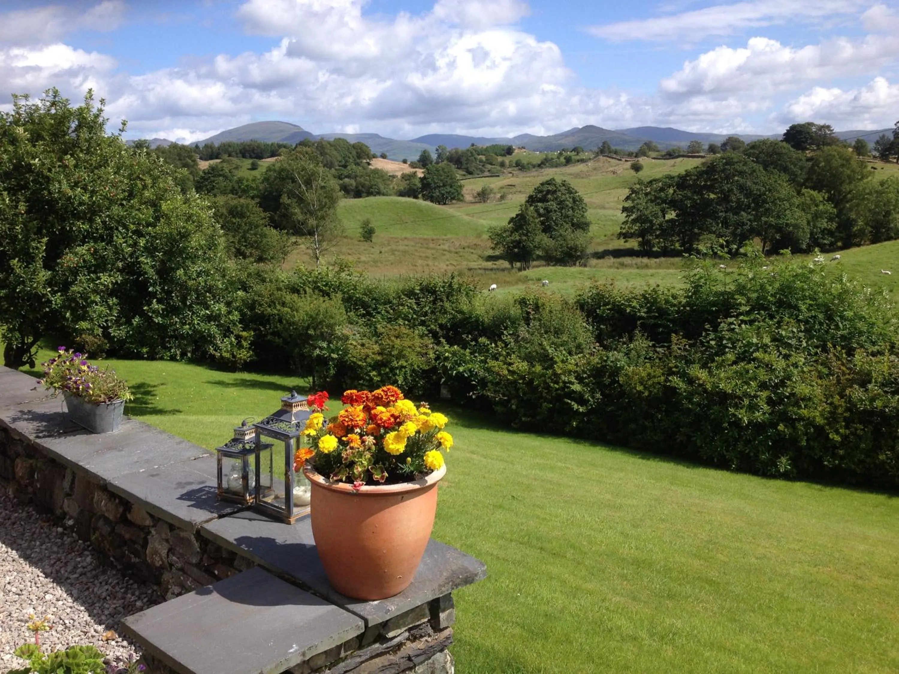 Garden in High Grassings Country House