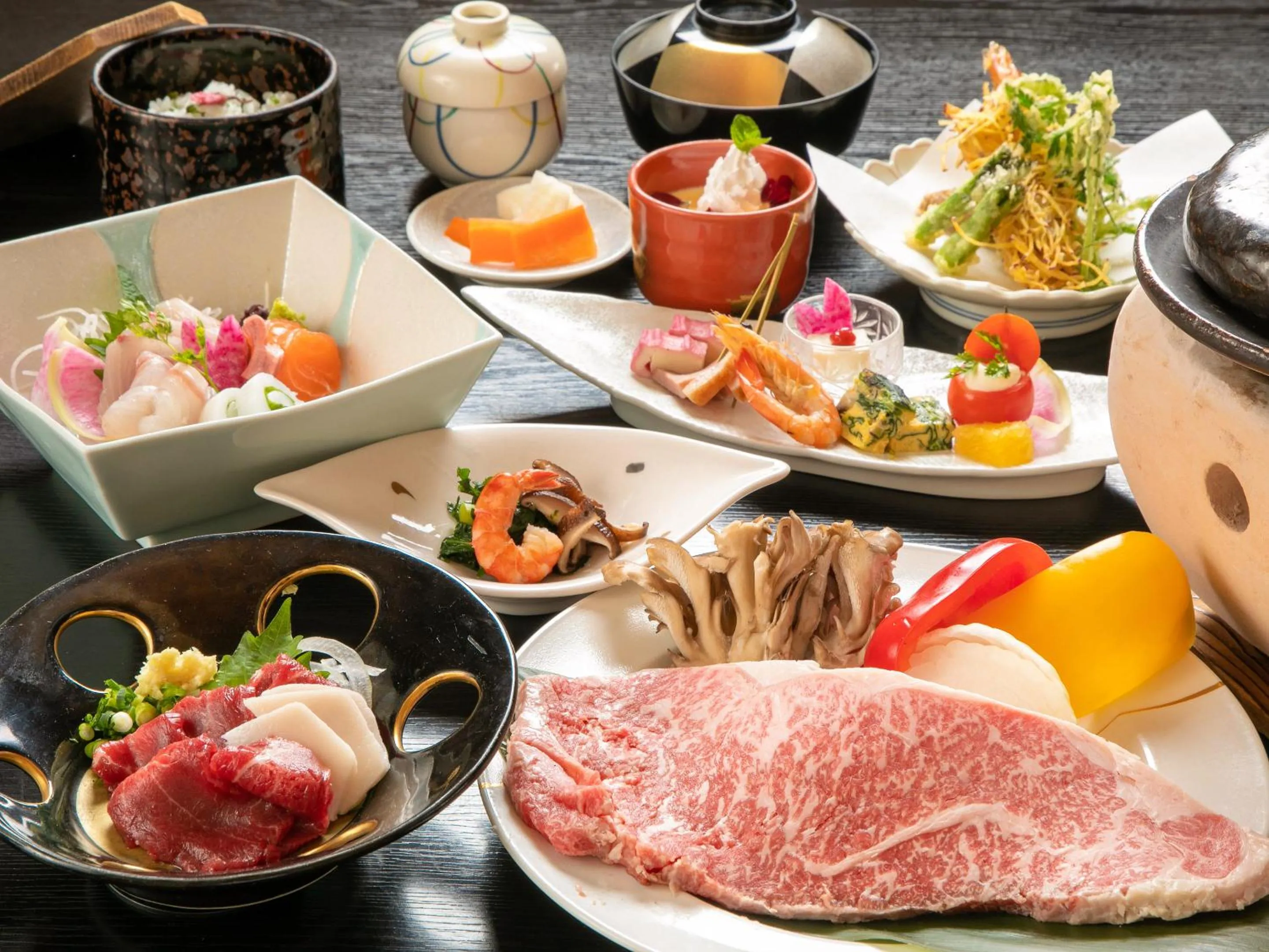 Dinner in AsoTsuruya