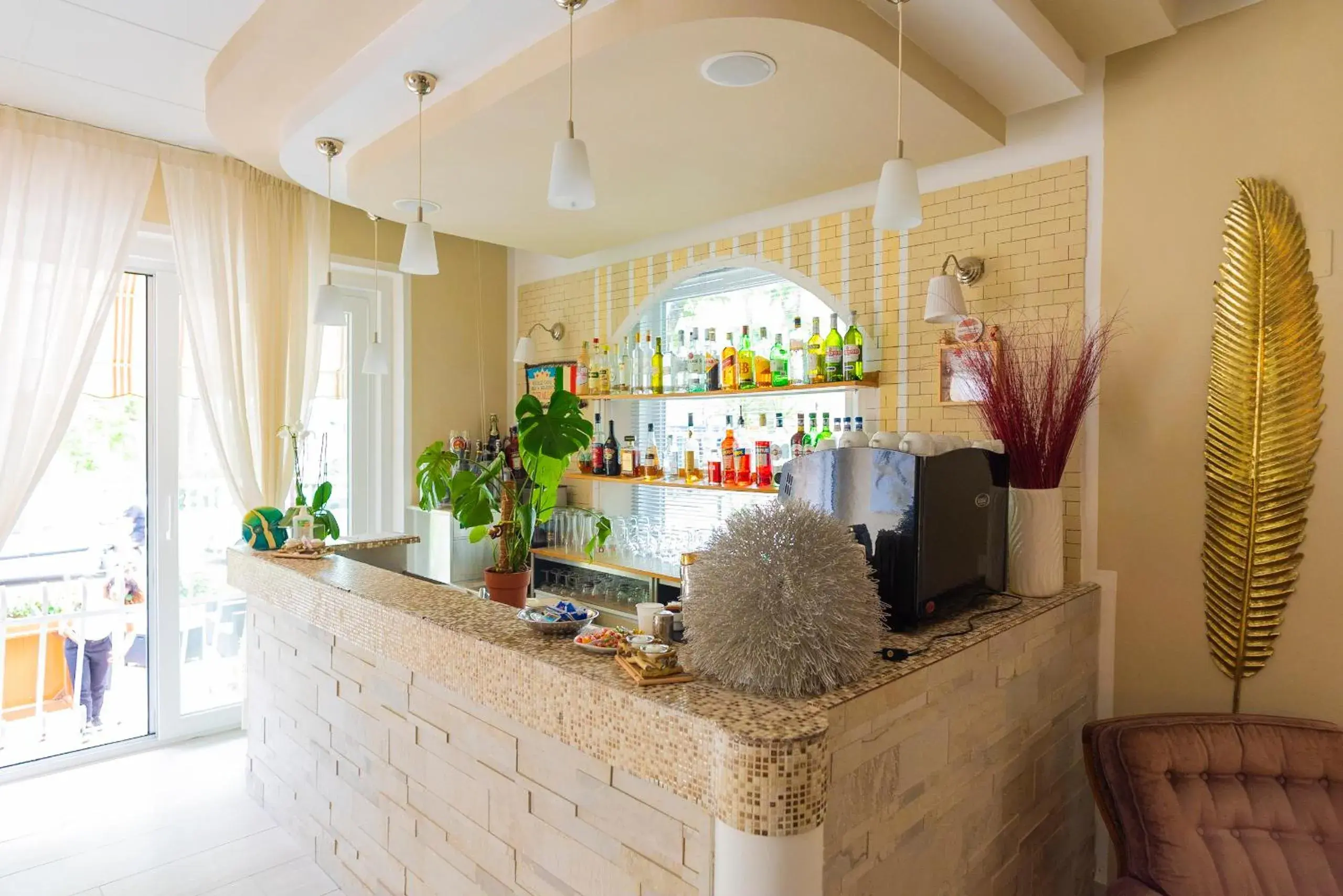 Lounge or bar, Lobby/Reception in Hotel Corallo Garnì