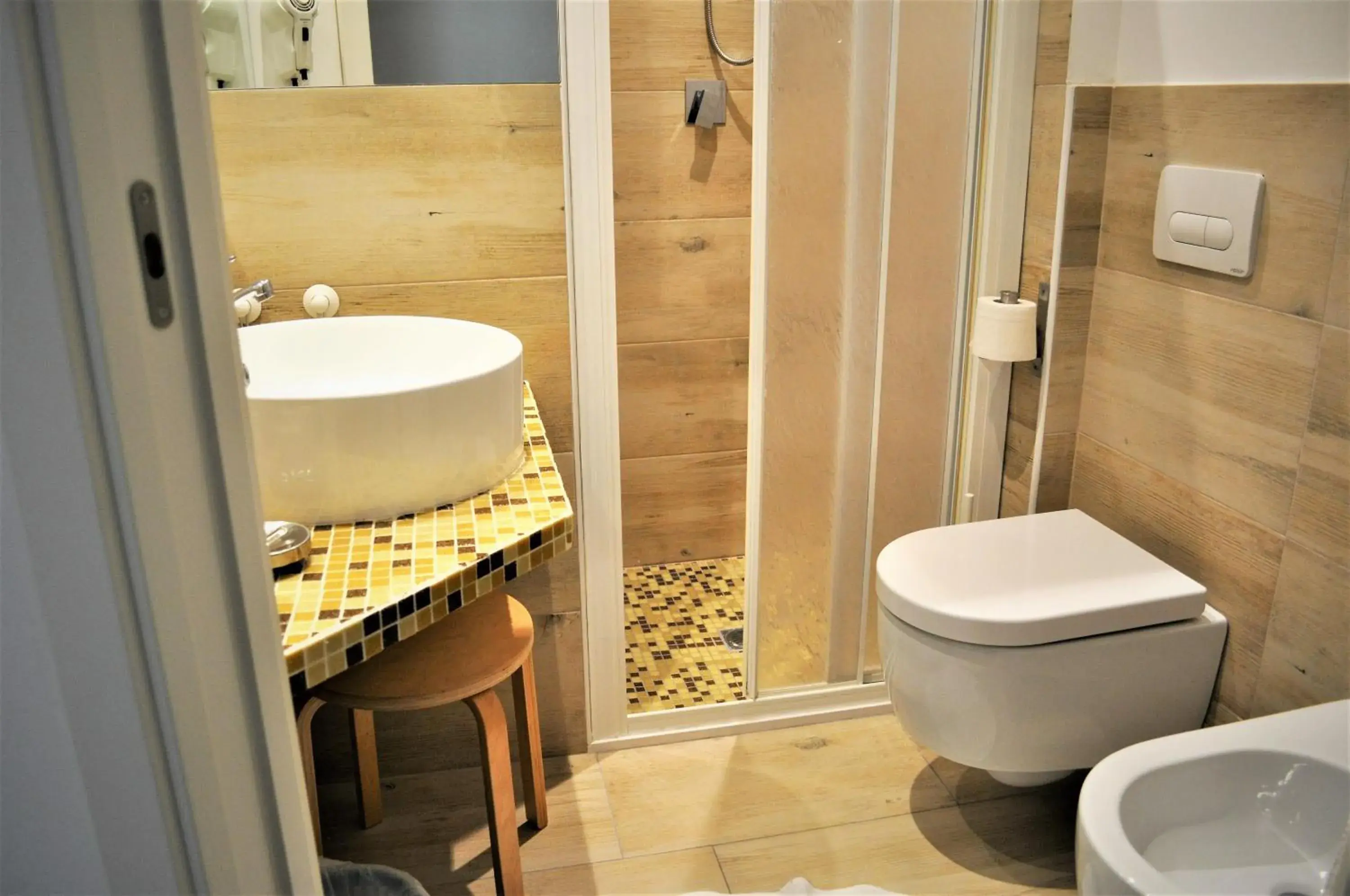 Shower, Bathroom in Hotel Corallo Garnì