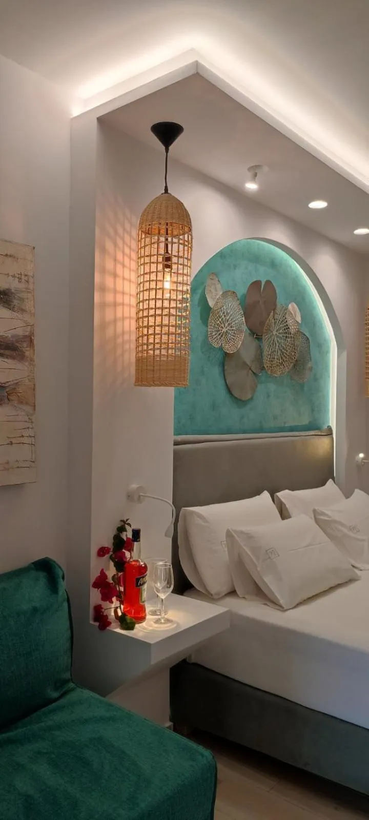 Bed in Ilianthos Apartments & Rooms