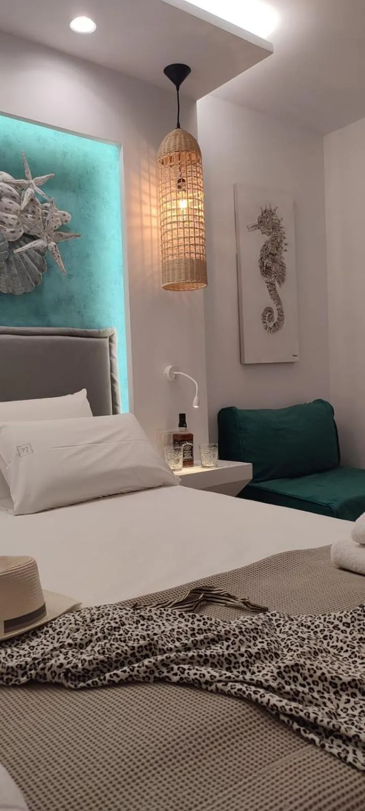 Bed in Ilianthos Apartments & Rooms