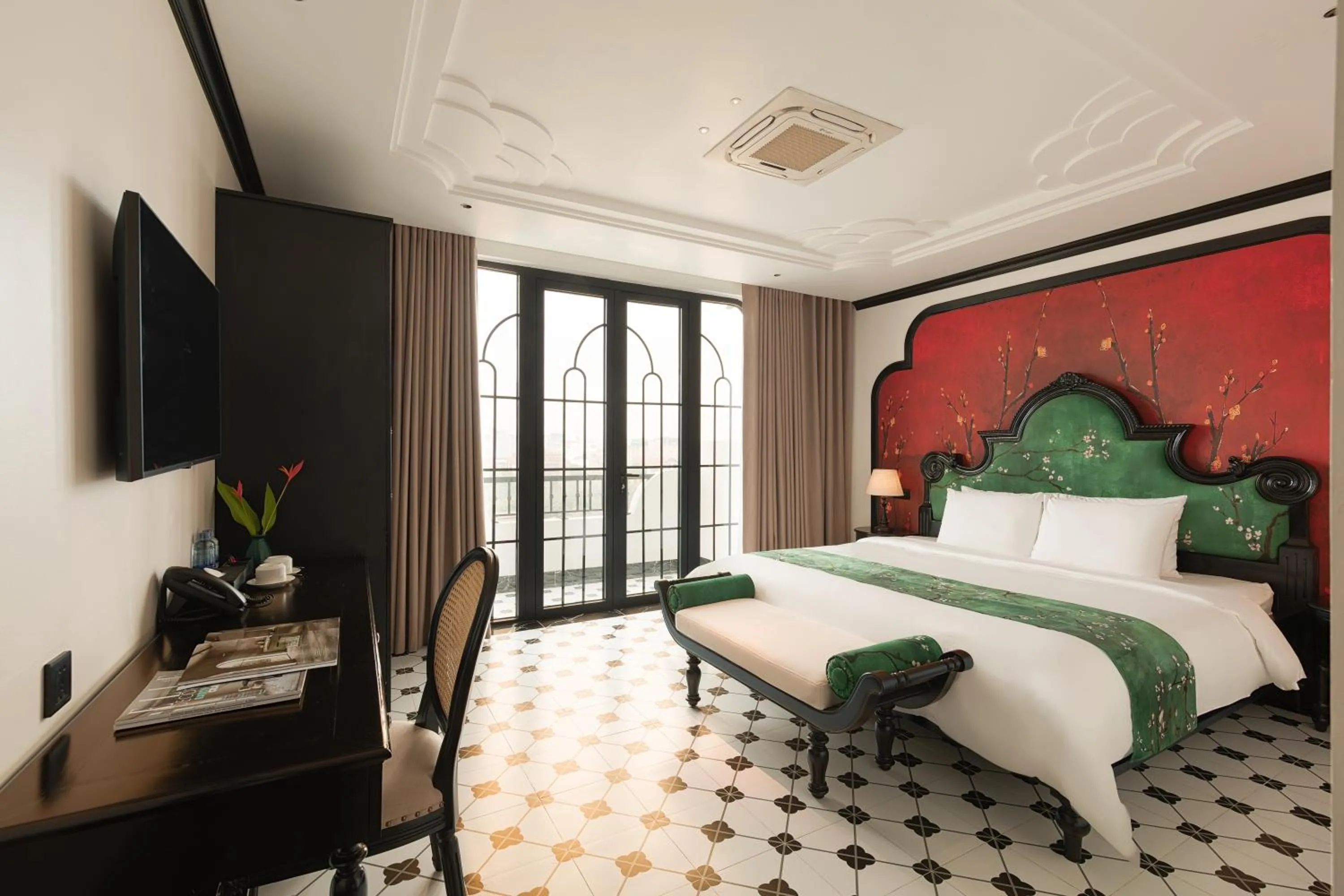 Communal lounge/ TV room, Bed in C'Lau Hotel Ninh Binh - A Gem Nestled in Ancient Quarter