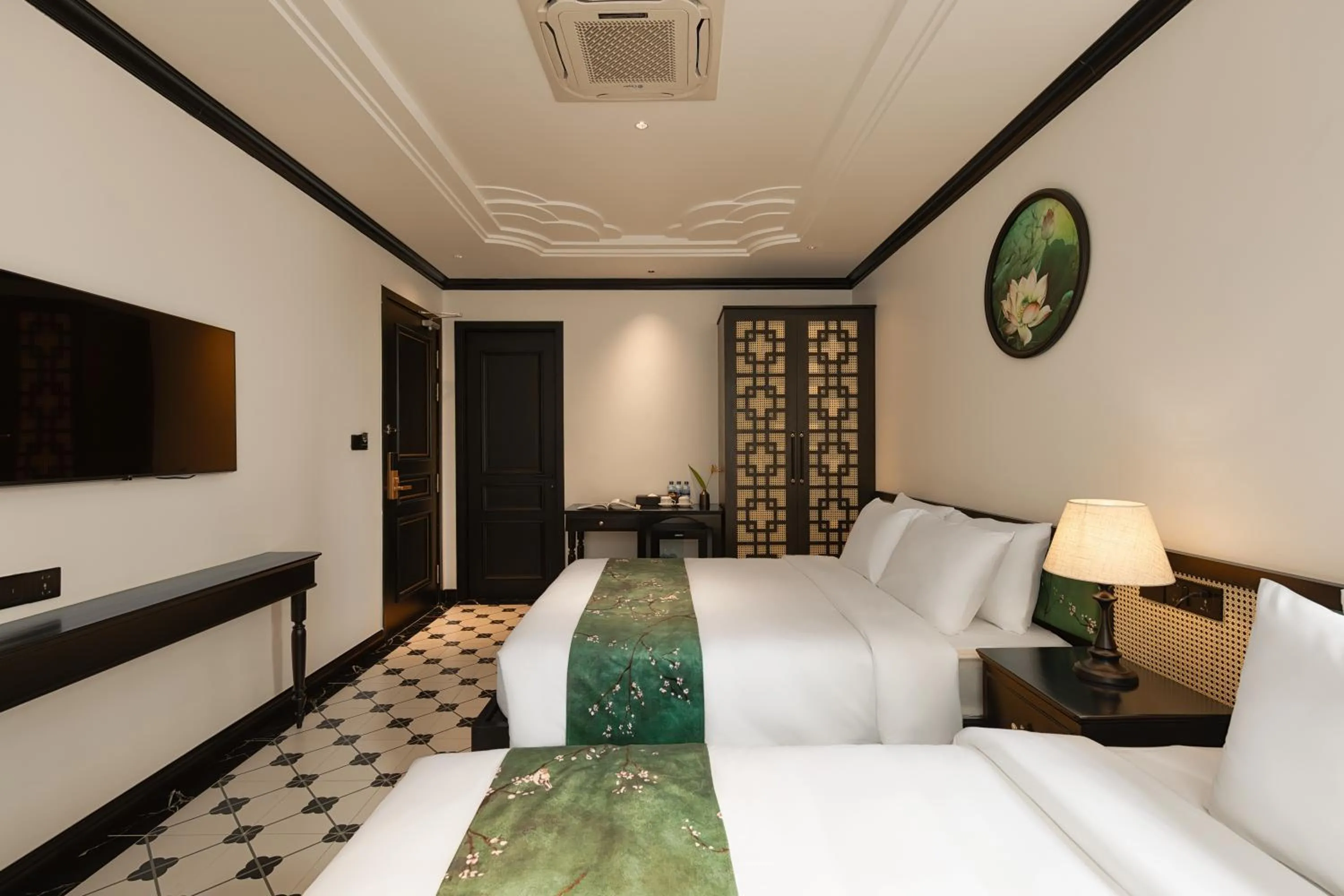 Communal lounge/ TV room, Bed in C'Lau Hotel Ninh Binh - A Gem Nestled in Ancient Quarter