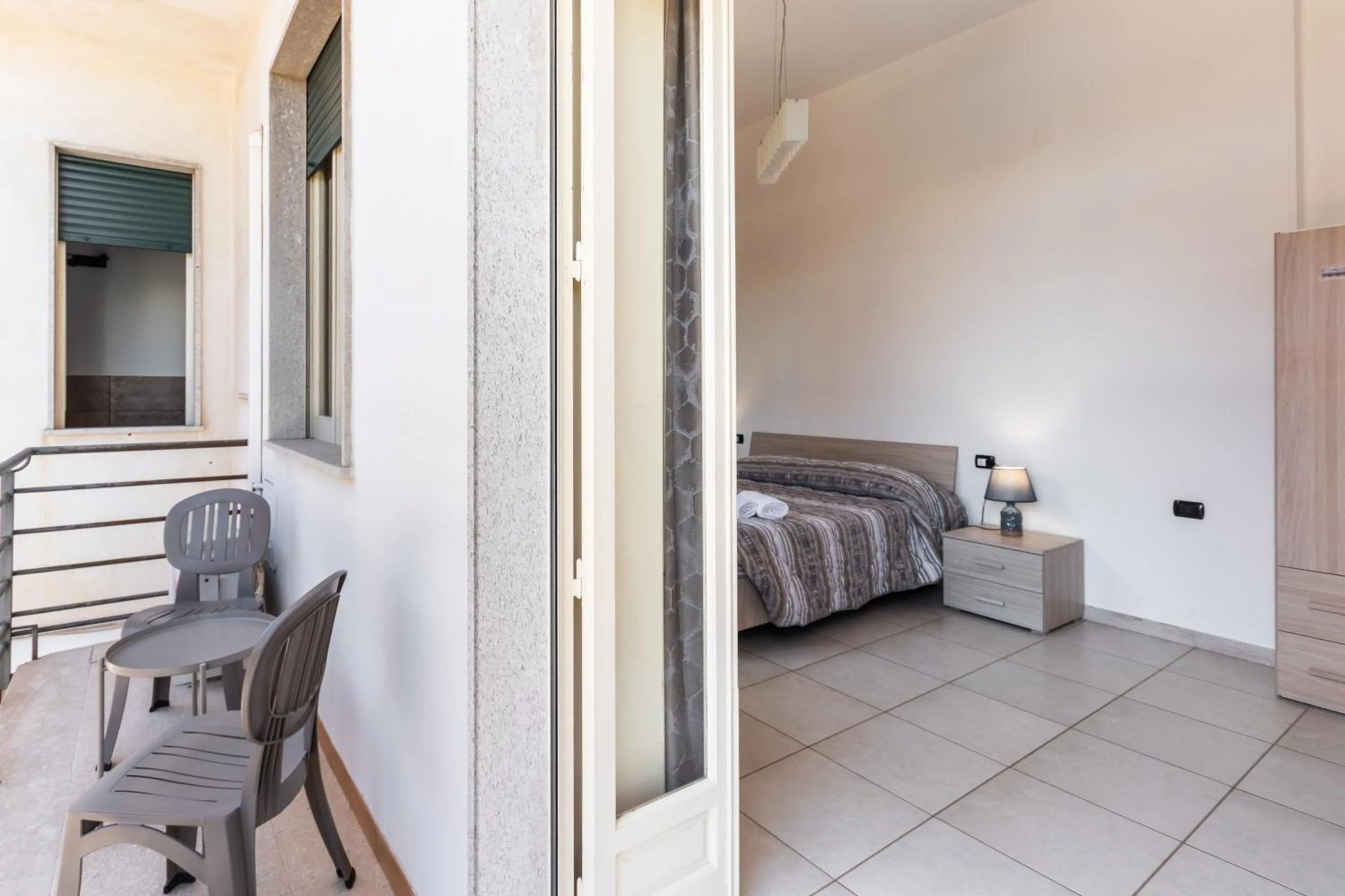 Balcony/Terrace, Bed in Le Torrette Rooms and Apartments