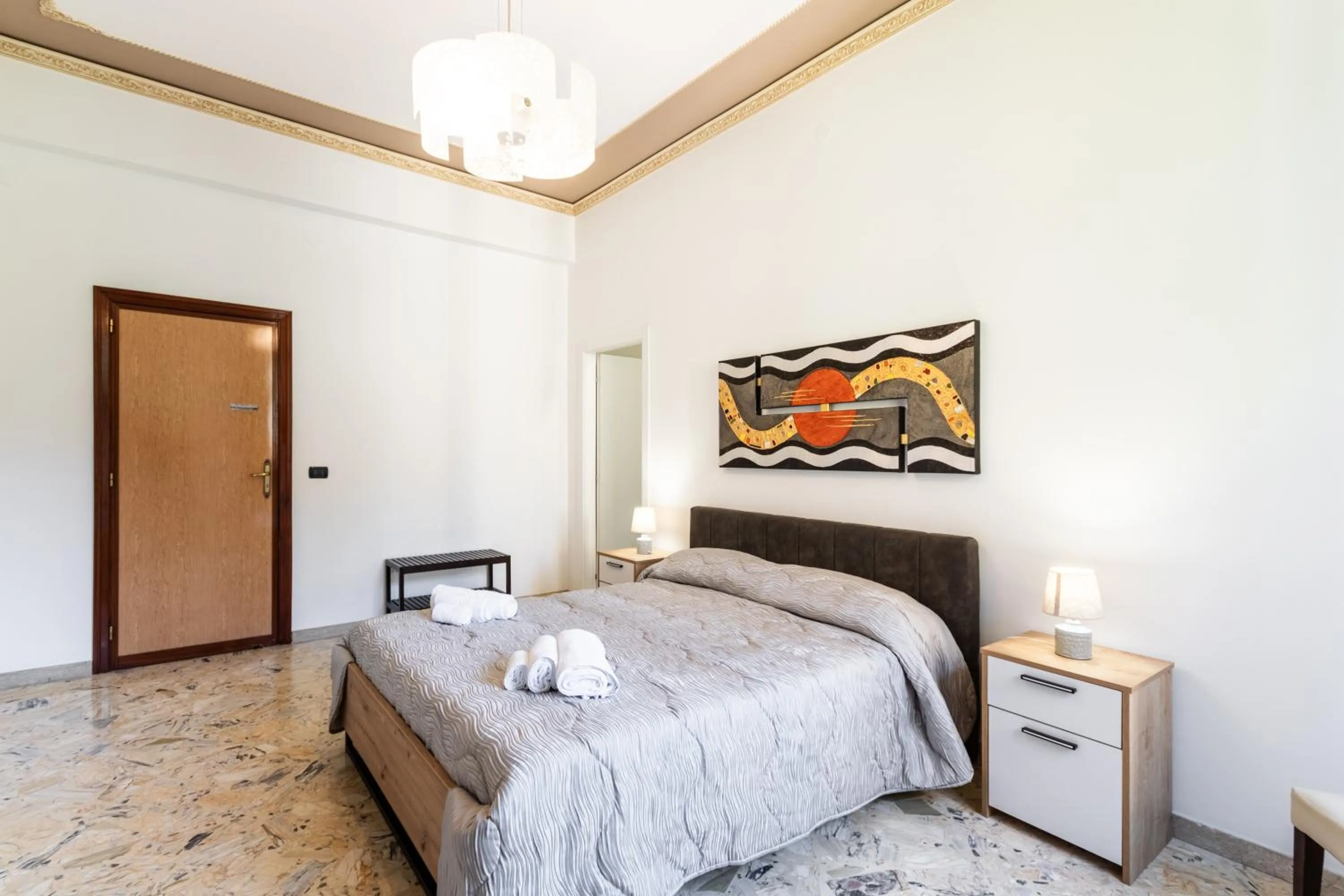 Bedroom, Bed in Le Torrette Rooms and Apartments