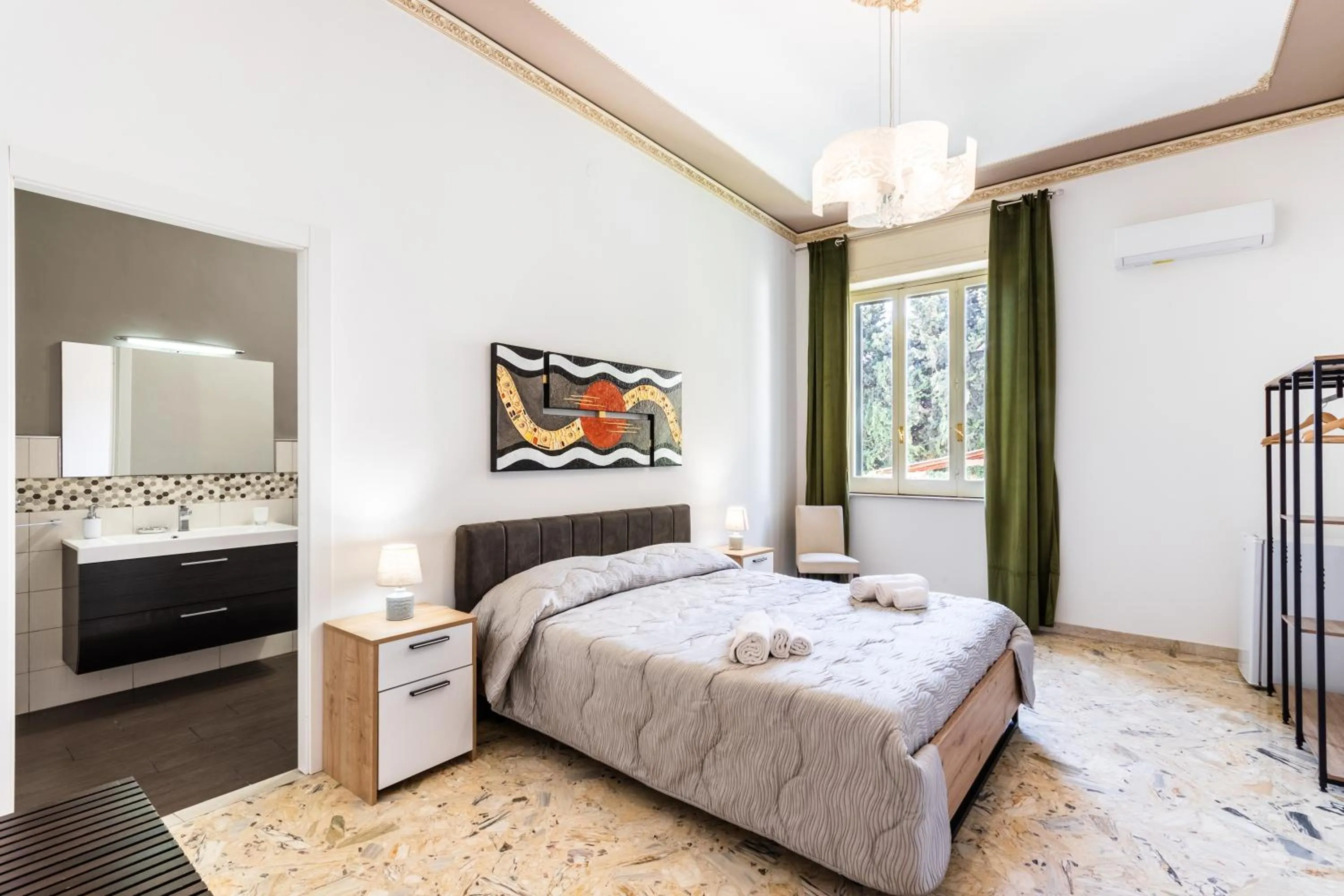 Bedroom, Bed in Le Torrette Rooms and Apartments