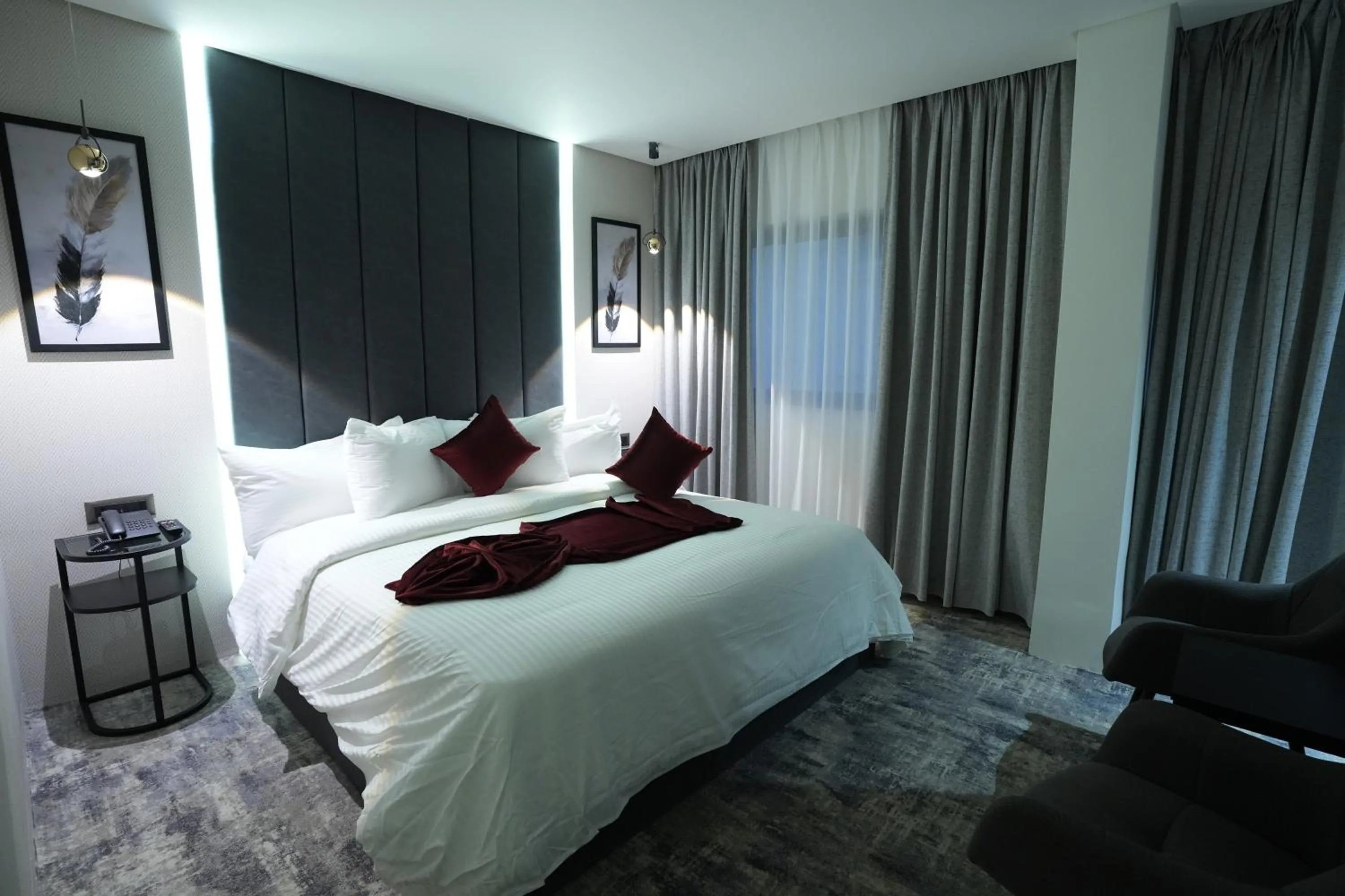 Bed in Roya Downtown Boutique Hotel
