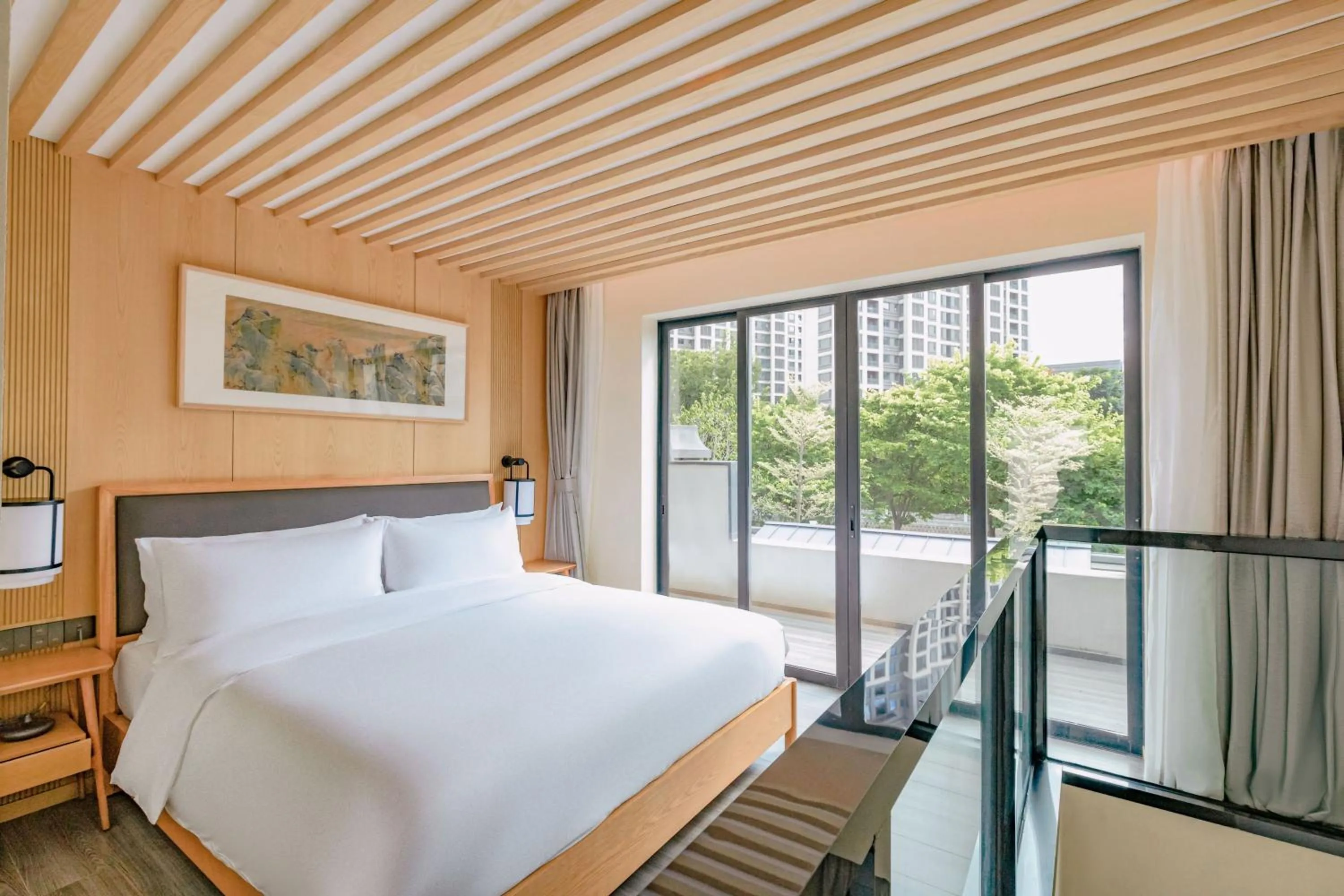 Bed in NARADA Fuzhou Fujian Hotel