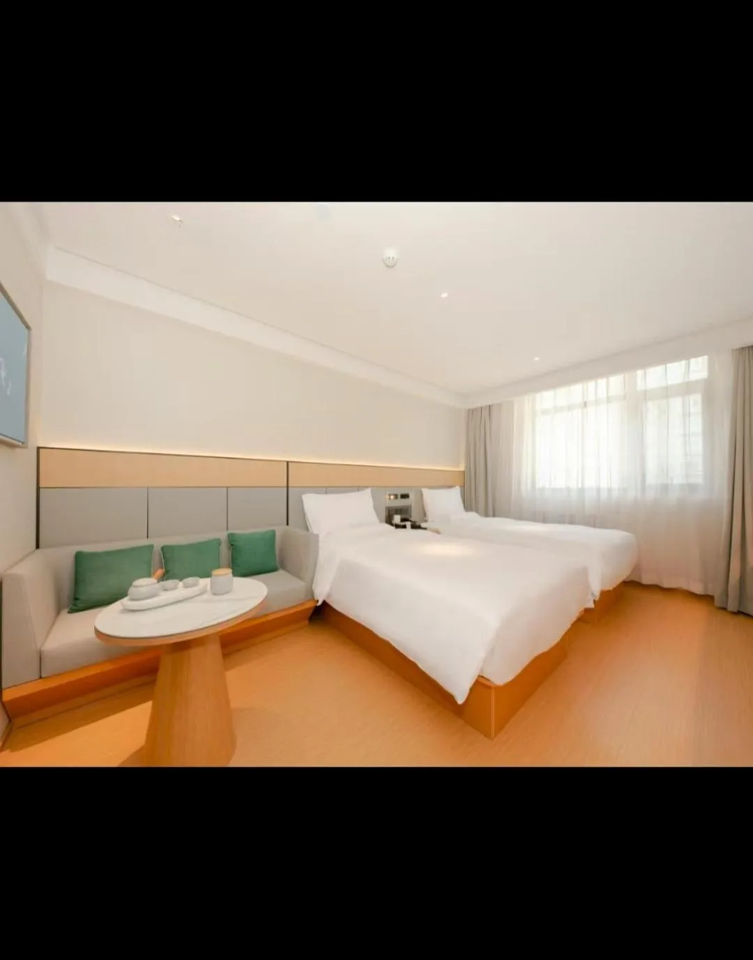 Bed in JI Hotel Beijing Lize Business Wanfeng Road