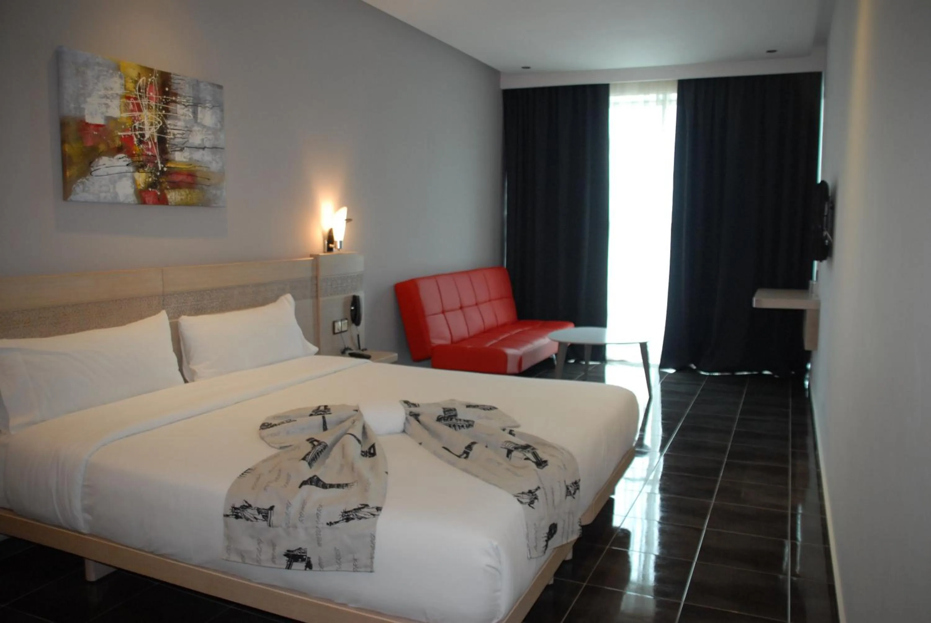 Photo of the whole room, Bed in Hotel A44