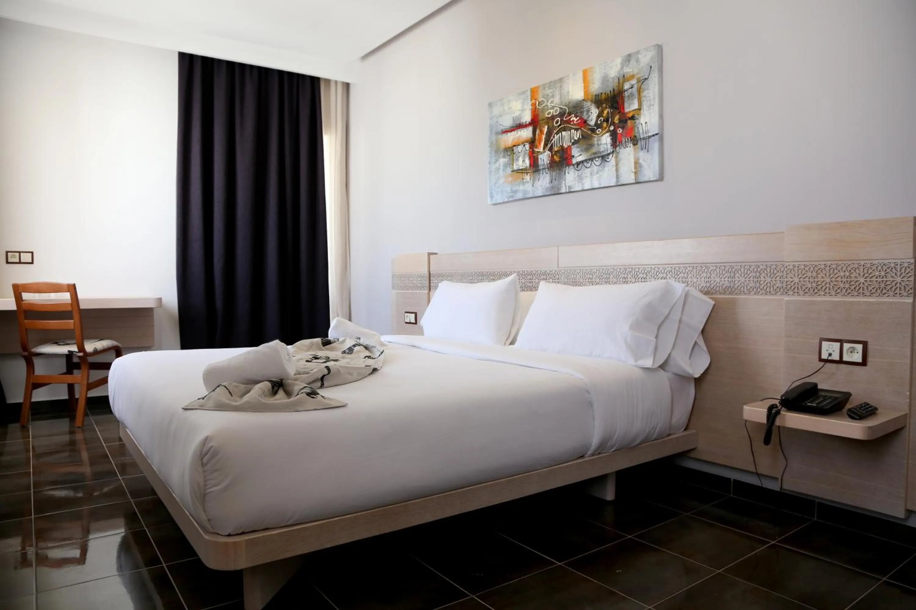 Bedroom, Bed in Hotel A44