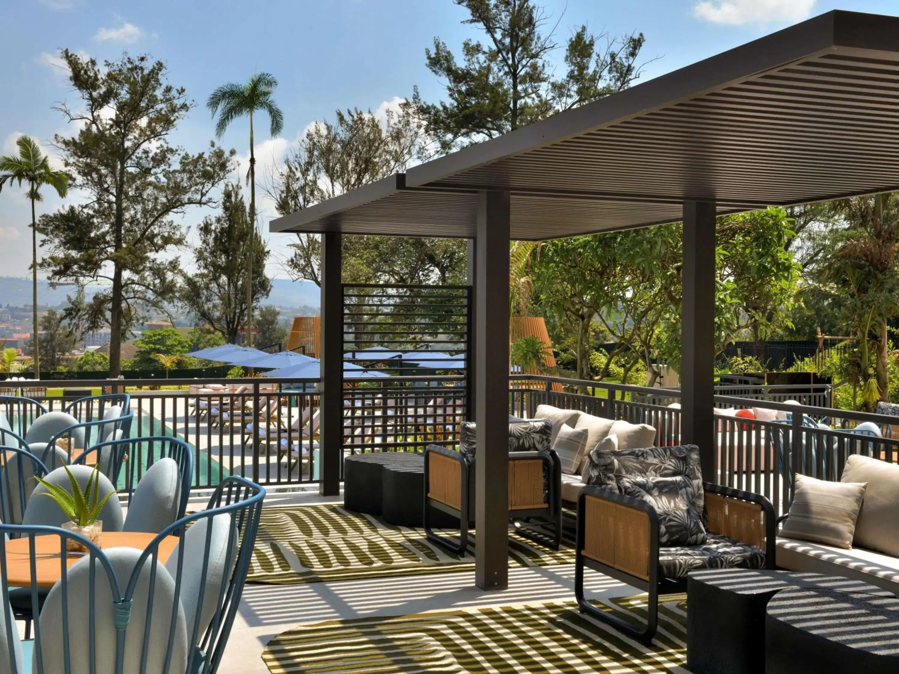 Pool view in Mövenpick Kigali Pool view in Mövenpick Kigali