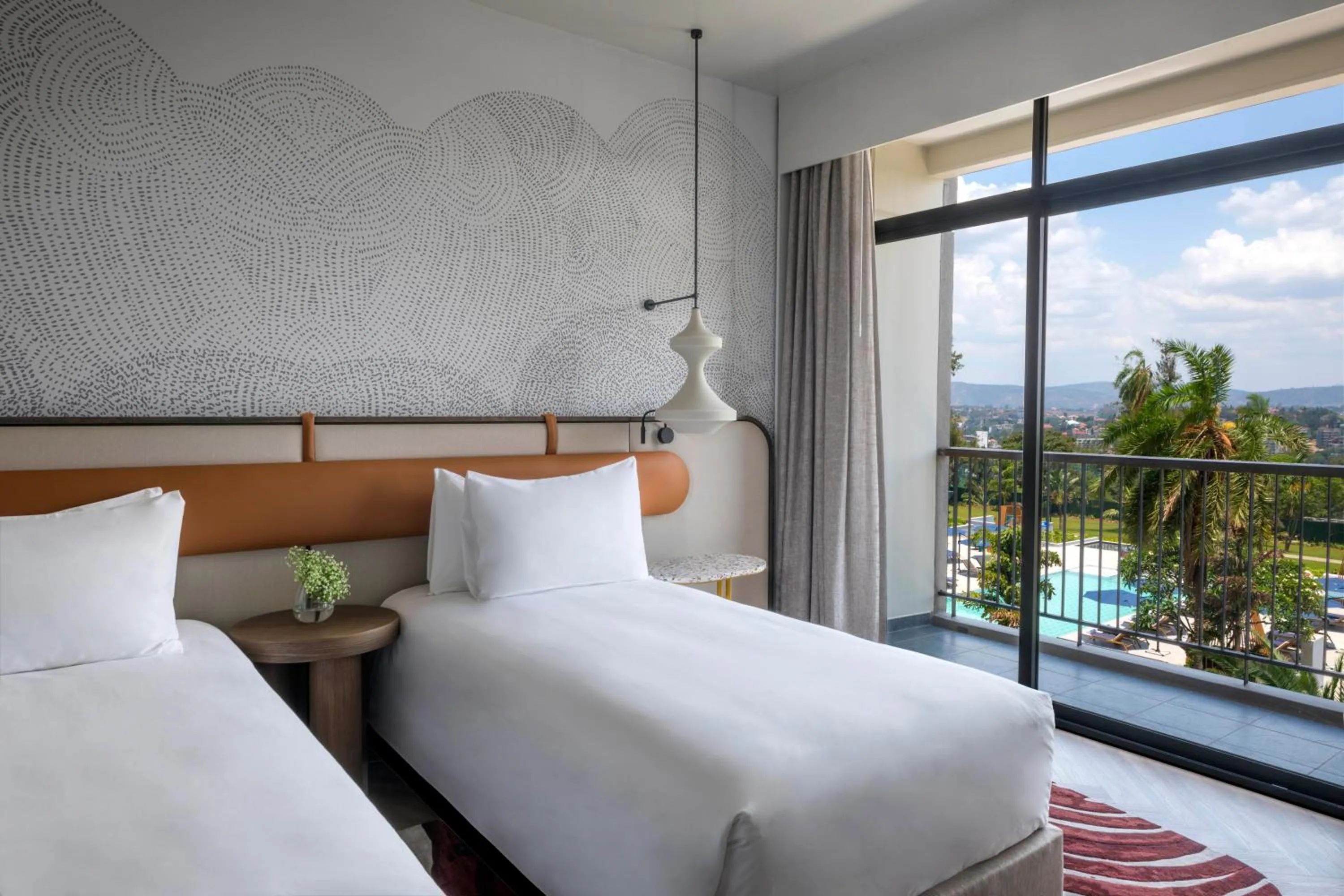 Bed in Mövenpick Kigali