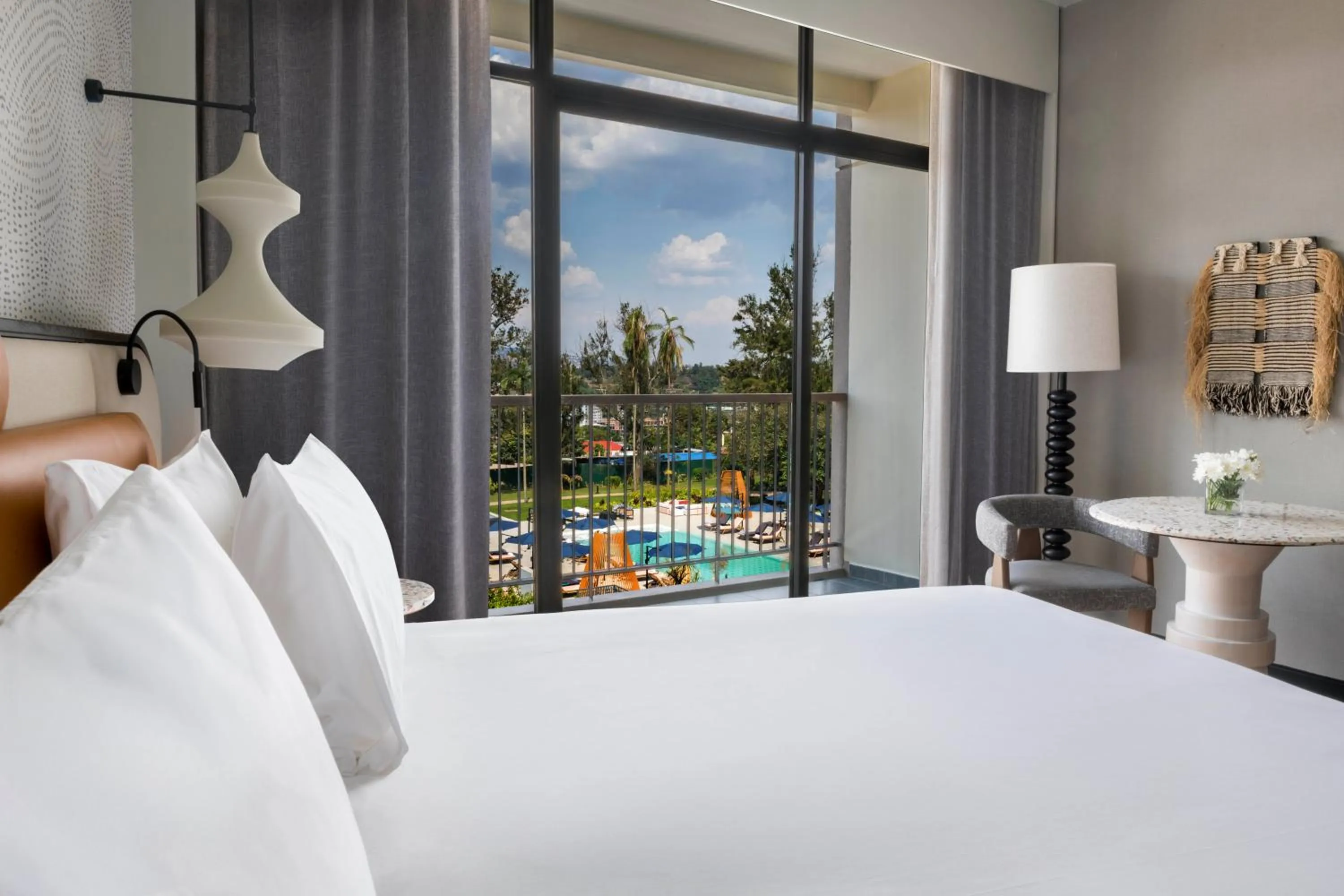 Bed in Mövenpick Kigali