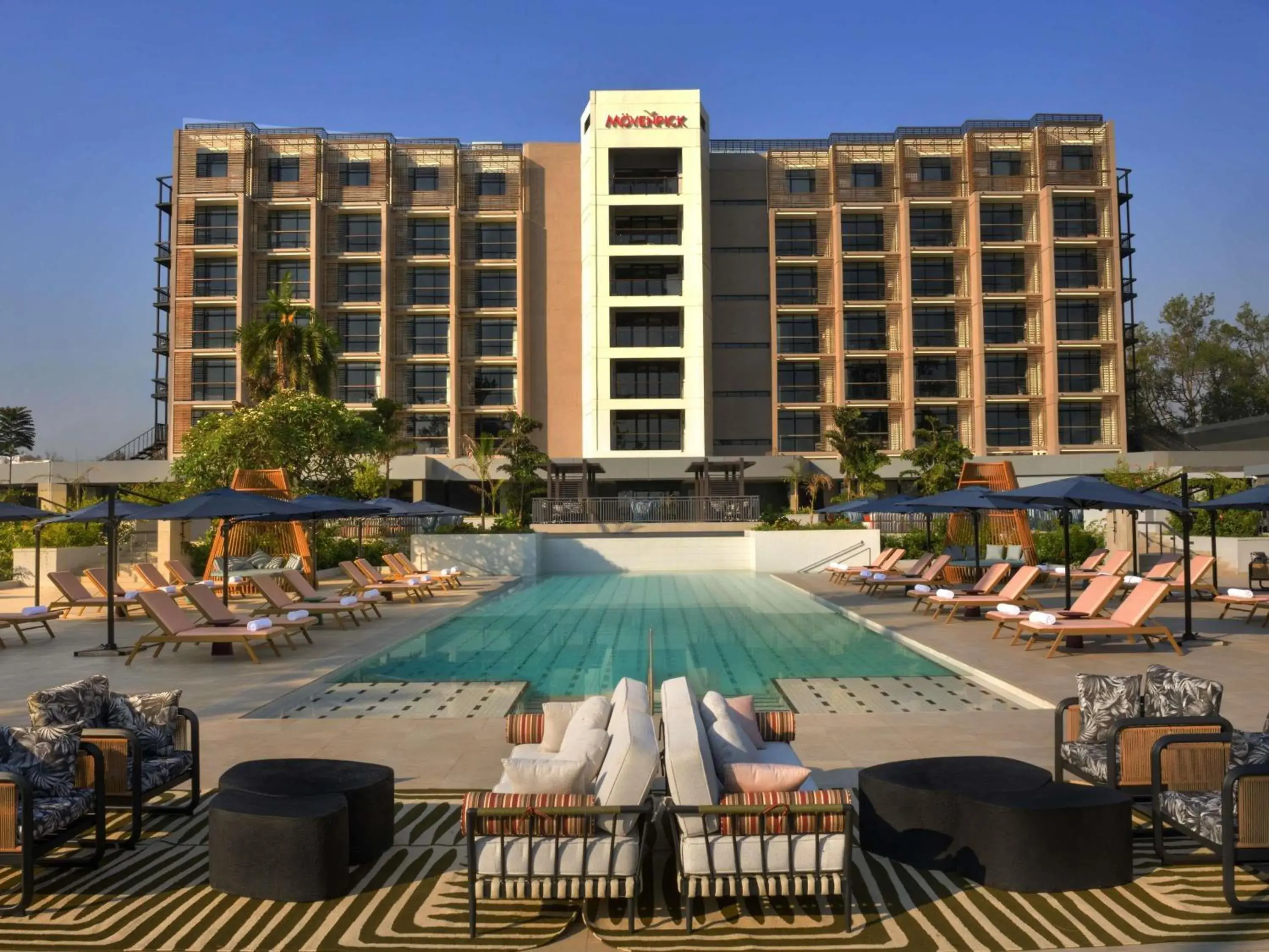 Pool view in Mövenpick Kigali Pool view in Mövenpick Kigali