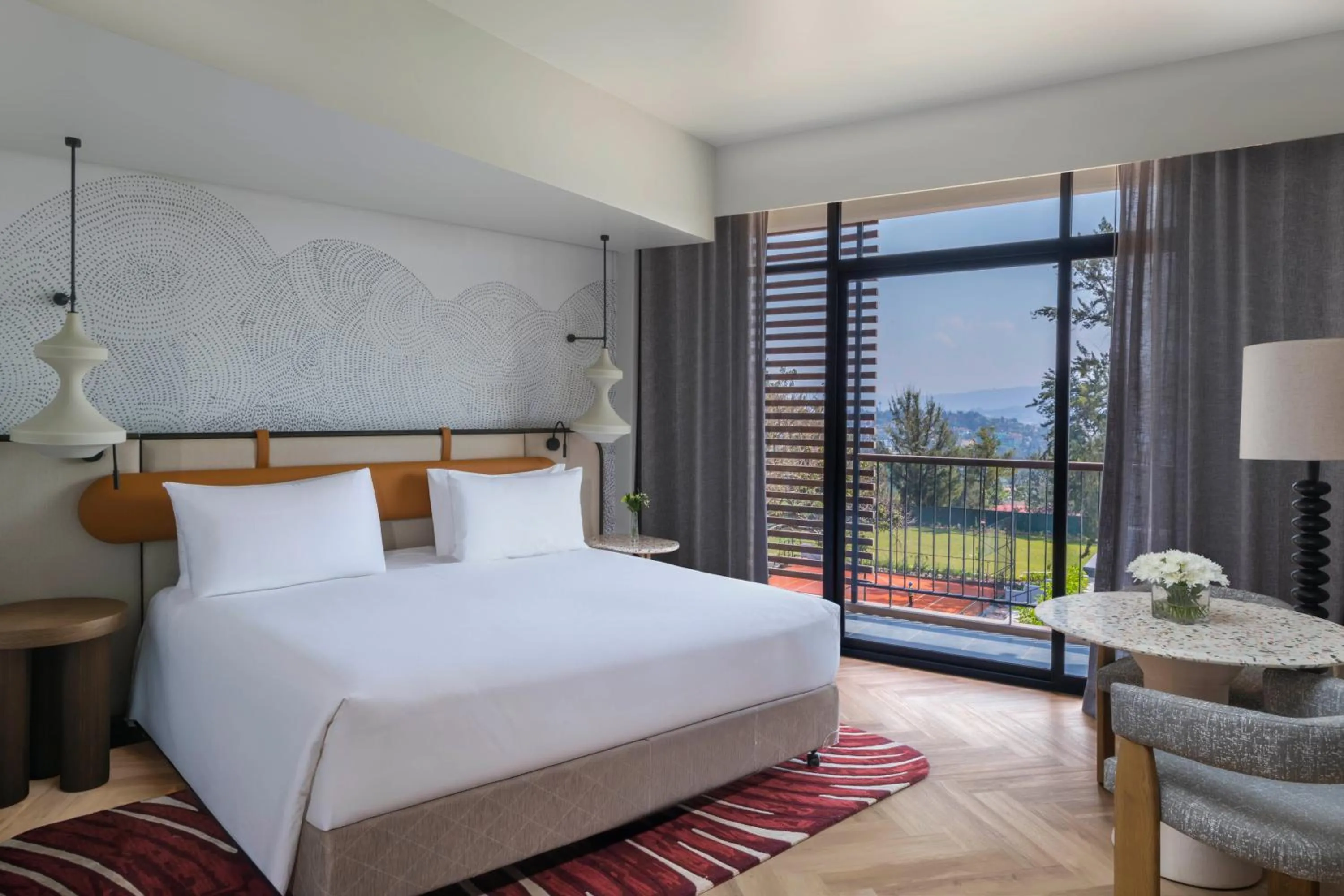 Bed in Mövenpick Kigali
