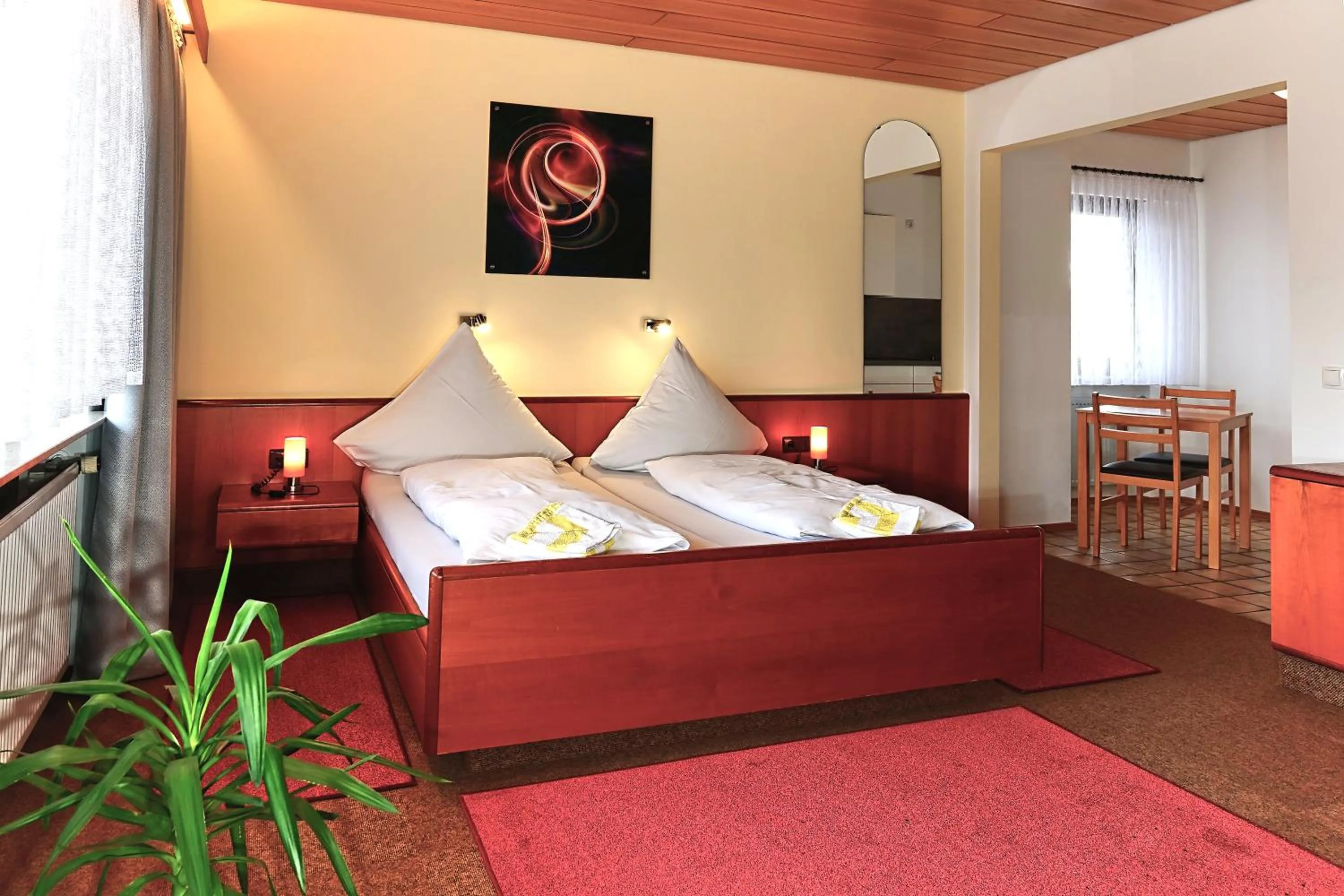 Bed in Hotel Garni Sebastian