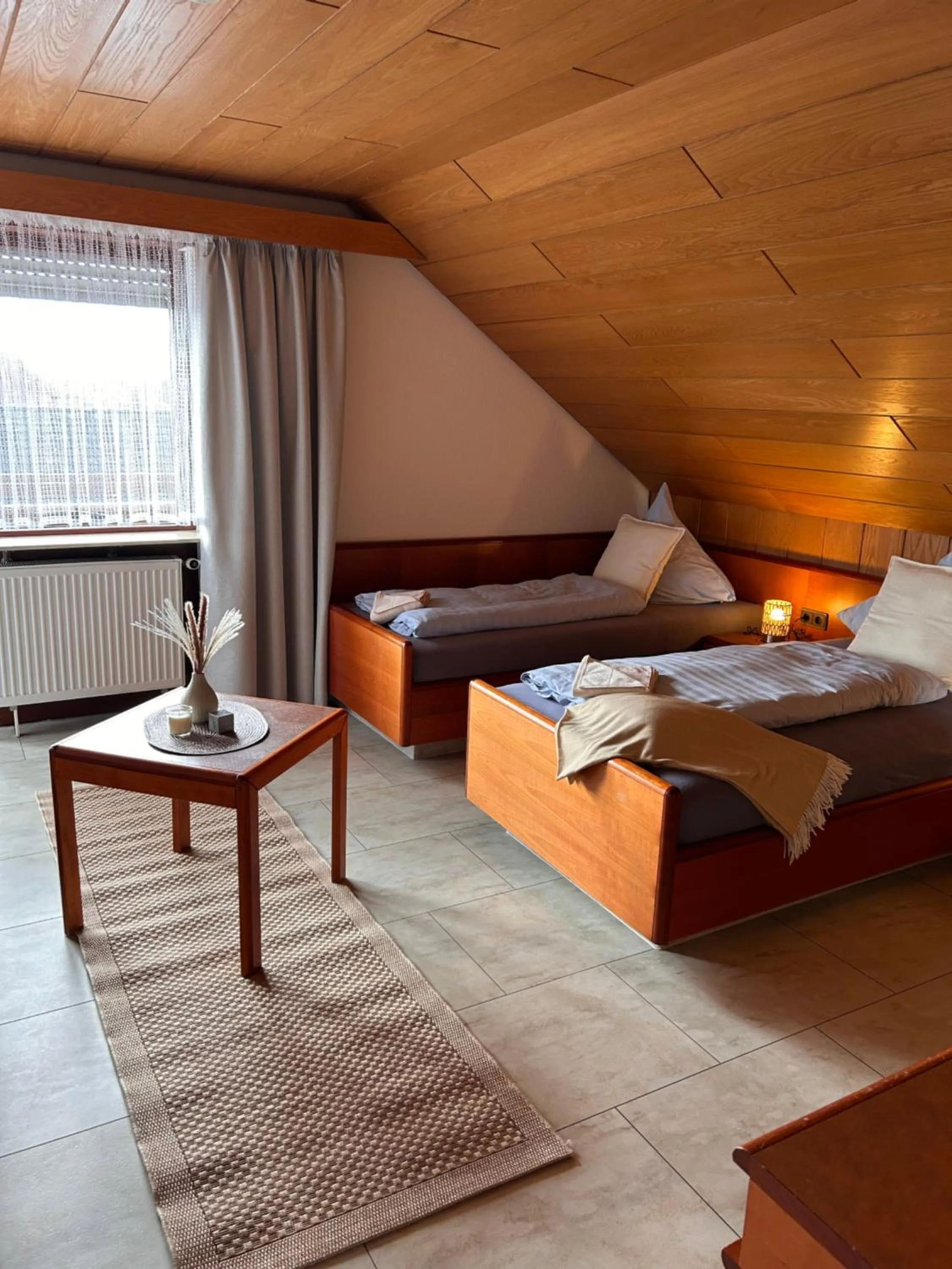 Bed in Hotel Garni Sebastian