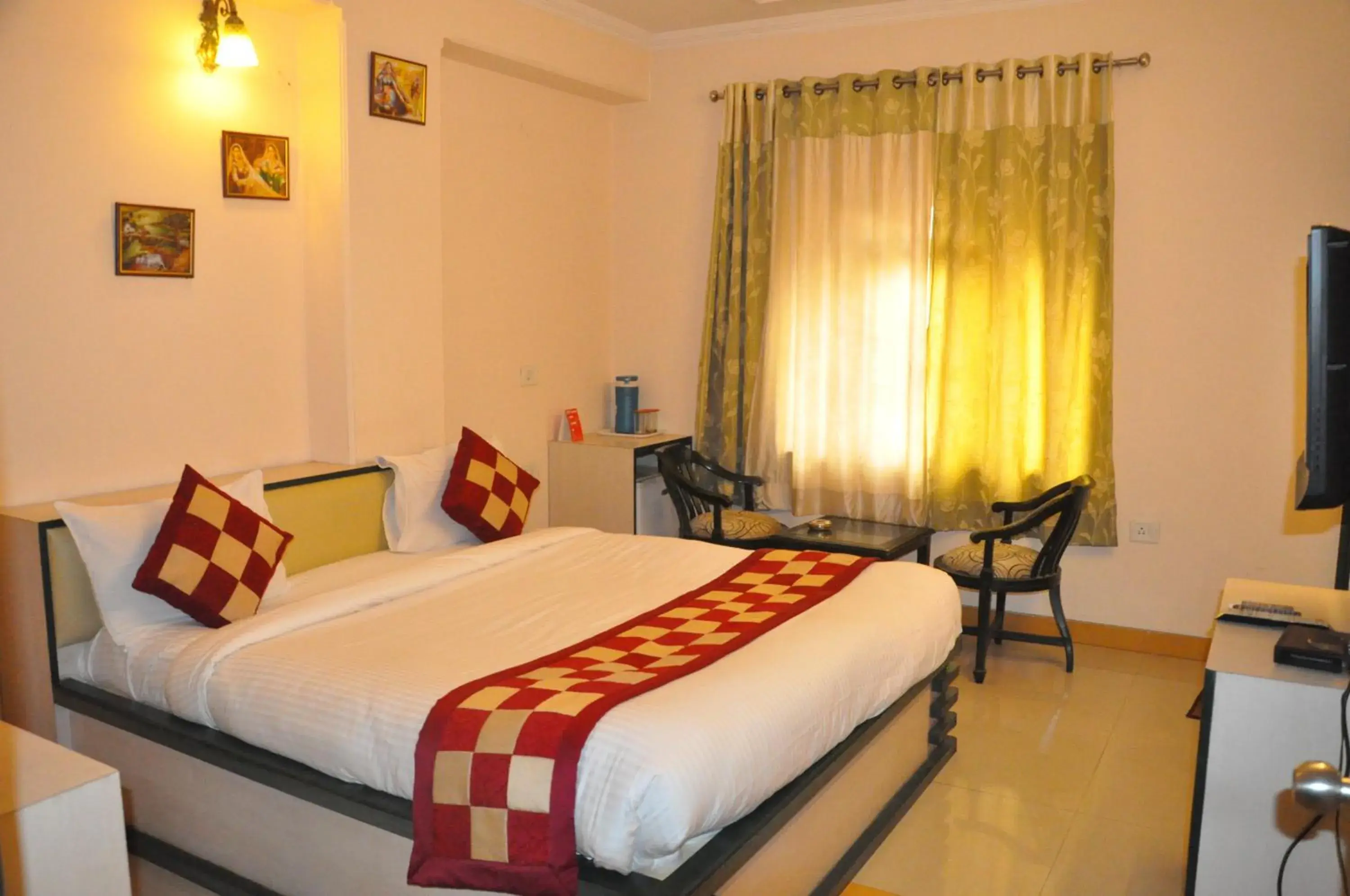 Bed in Hotel Muskan Palace Bed in Hotel Muskan Palace