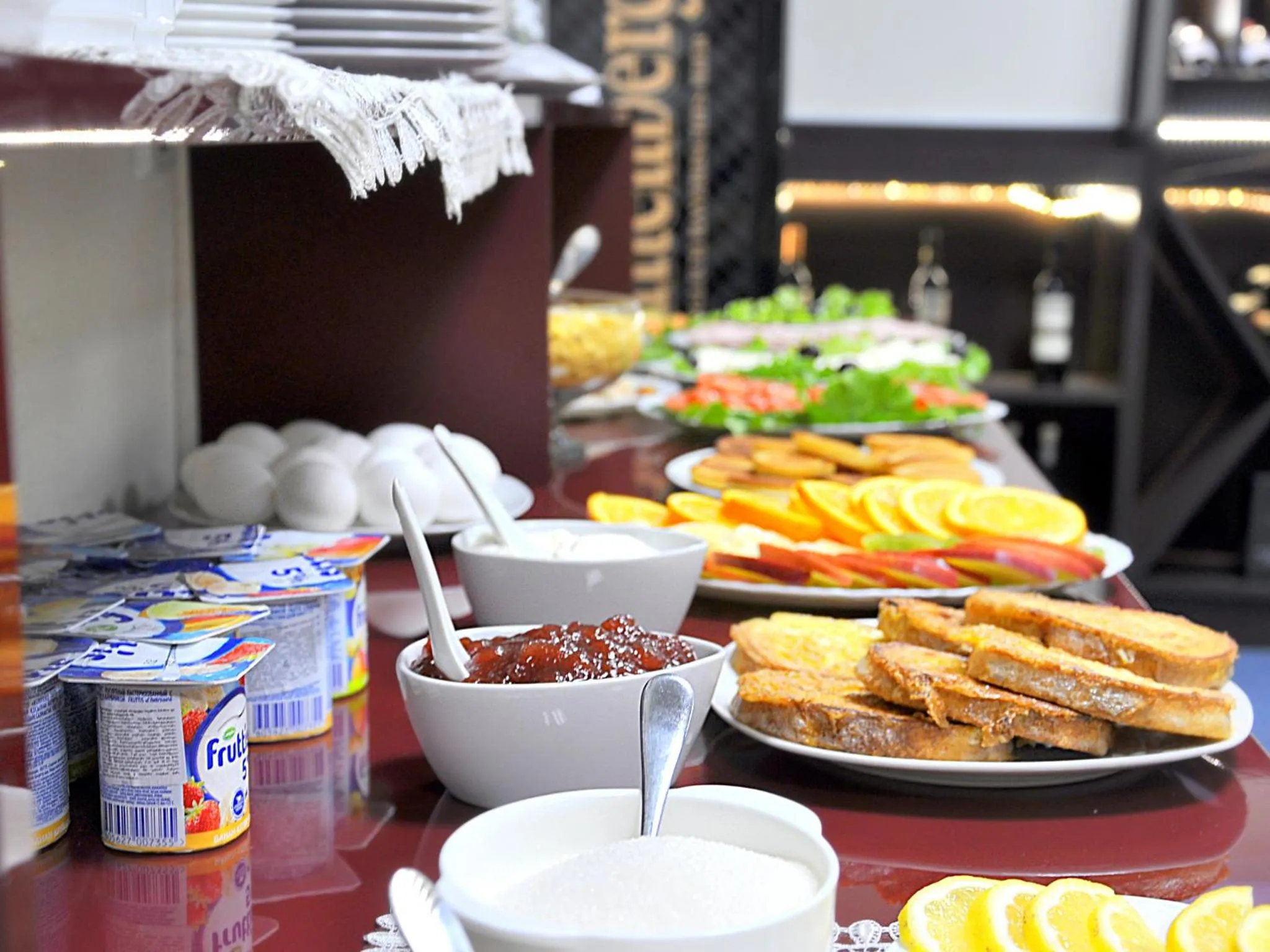 Food close-up in Hotel New Metekhi