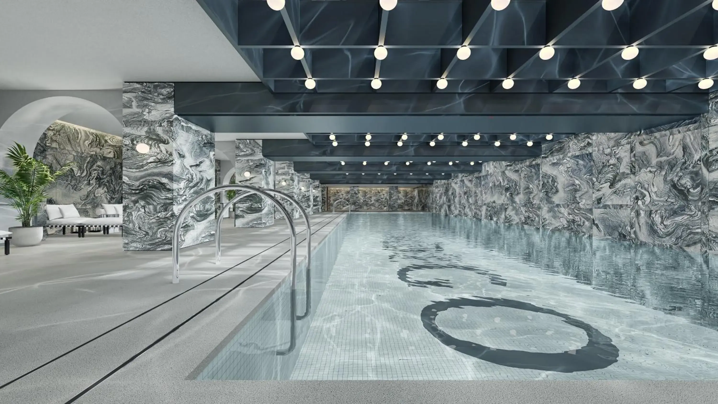 Swimming pool in Hotel Indigo Wuxi Qingming Bridge Swimming pool in Hotel Indigo Wuxi Qingming Bridge