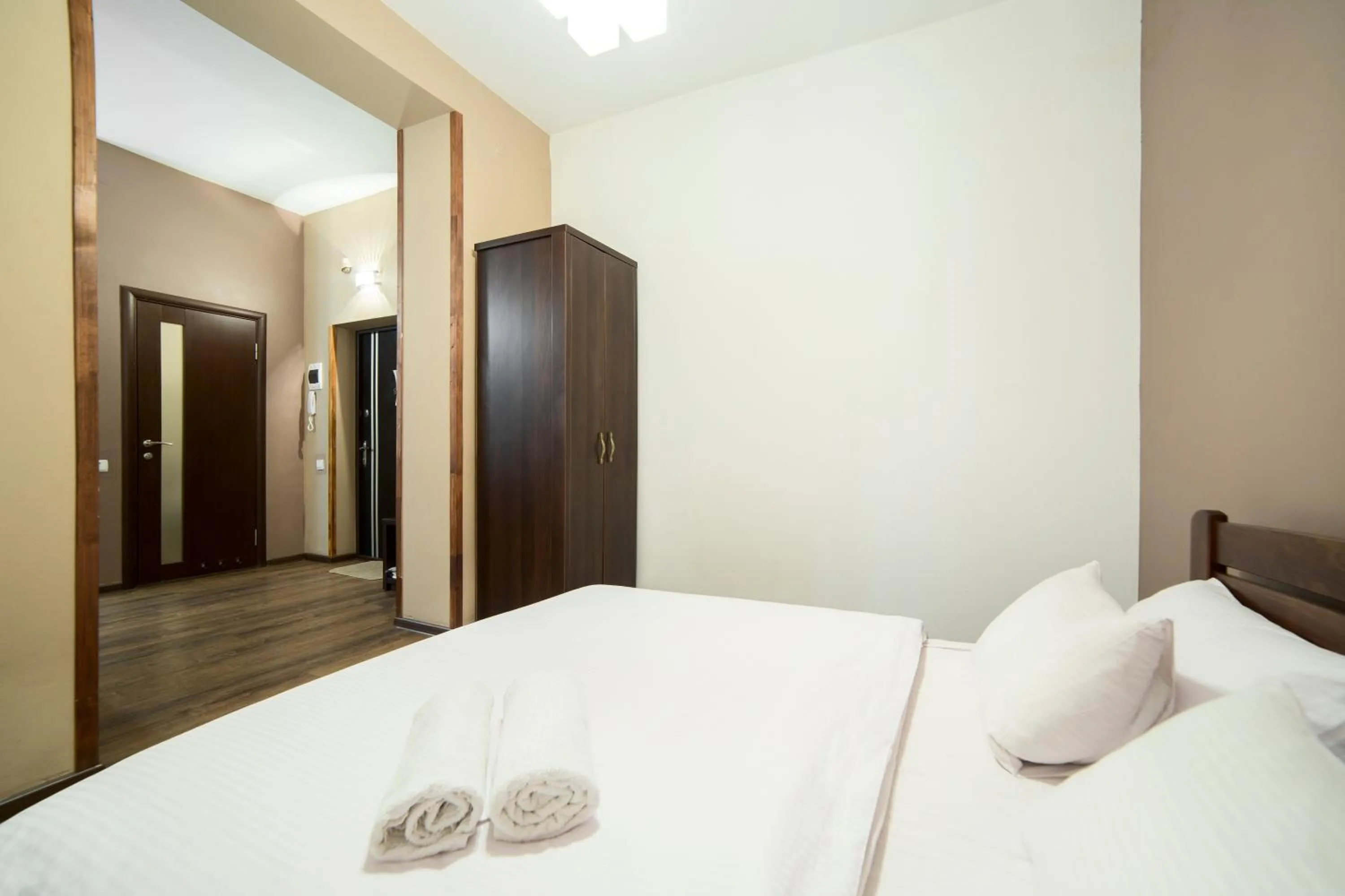 Bed in Aparthotel Na Mytniy