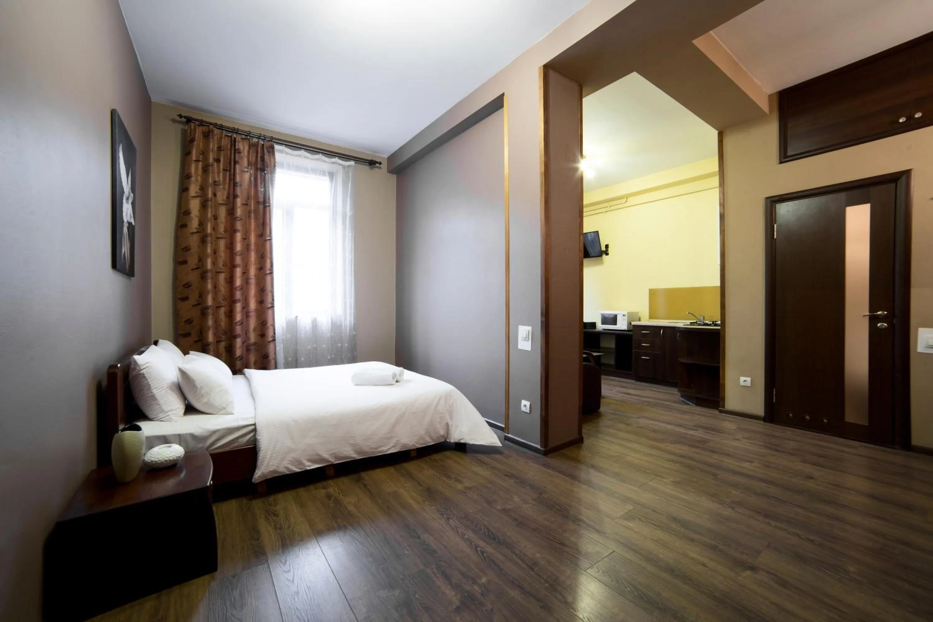 Bed in Aparthotel Na Mytniy