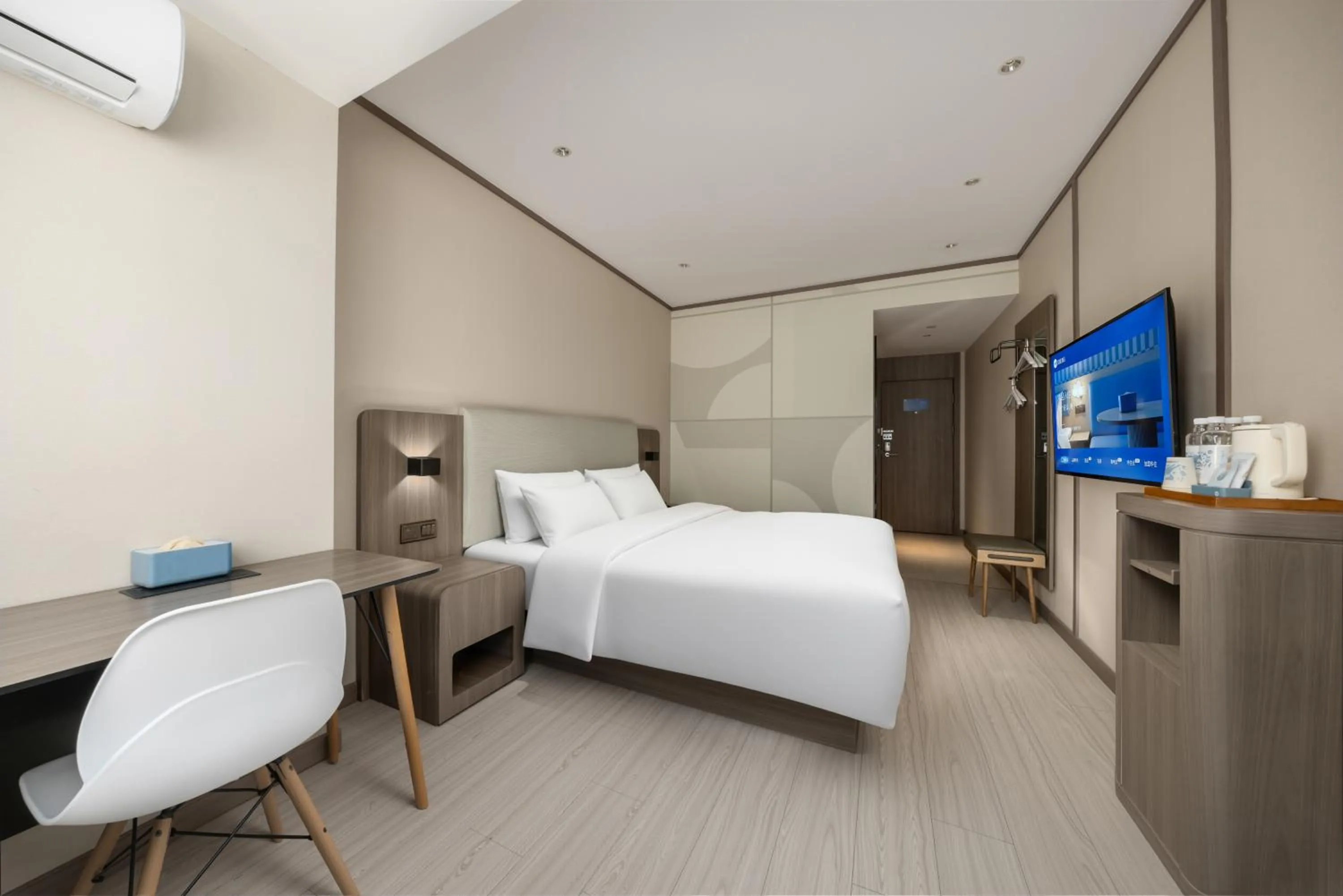 Bed in Hanting Hotel Beijing Deshengmen