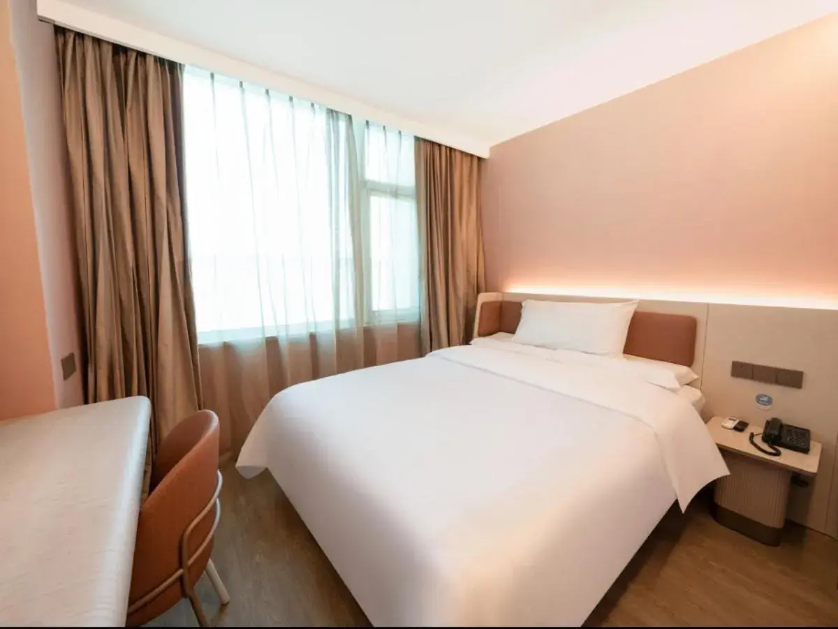 Bed in Hanting Hotel Beijing New International Exhibition Center Bed in Hanting Hotel Beijing New International Exhibition Center